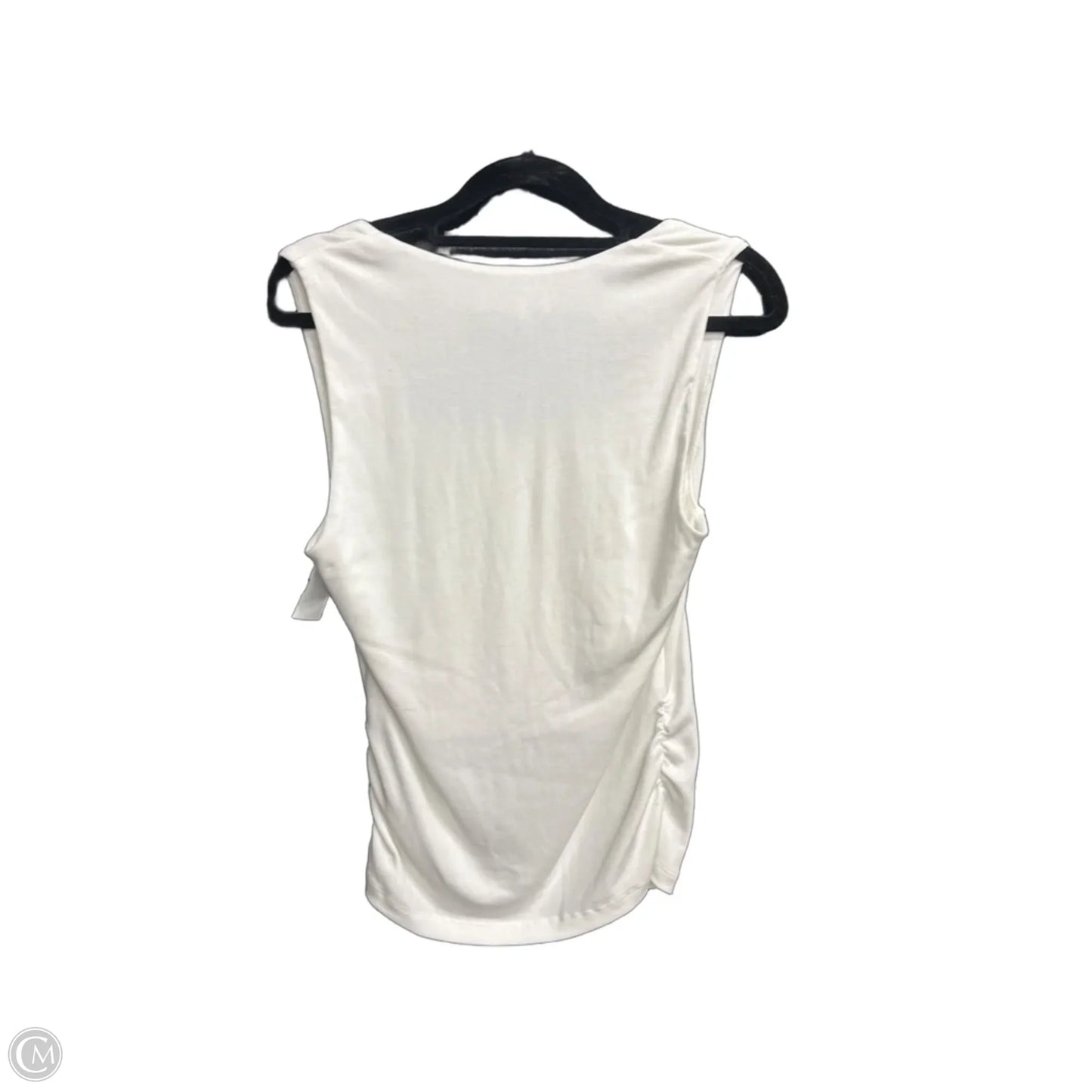 Top Sleeveless By Clothes Mentor In White, Size: M
