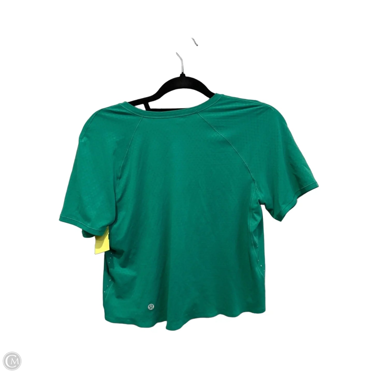 Athletic Top Short Sleeve By Lululemon In Green, Size: S