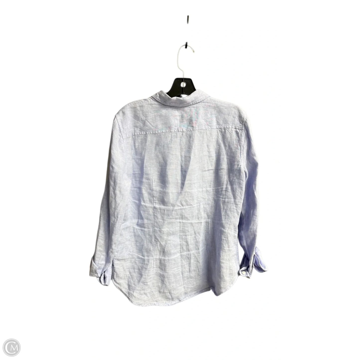Blouse Long Sleeve By Clothes Mentor In Blue, Size: 4