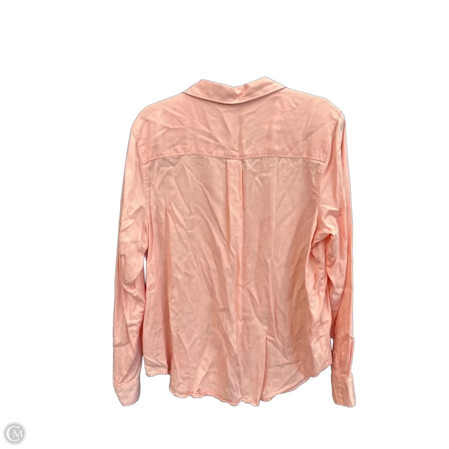 Top Long Sleeve By Liz Claiborne In Peach, Size: Xl