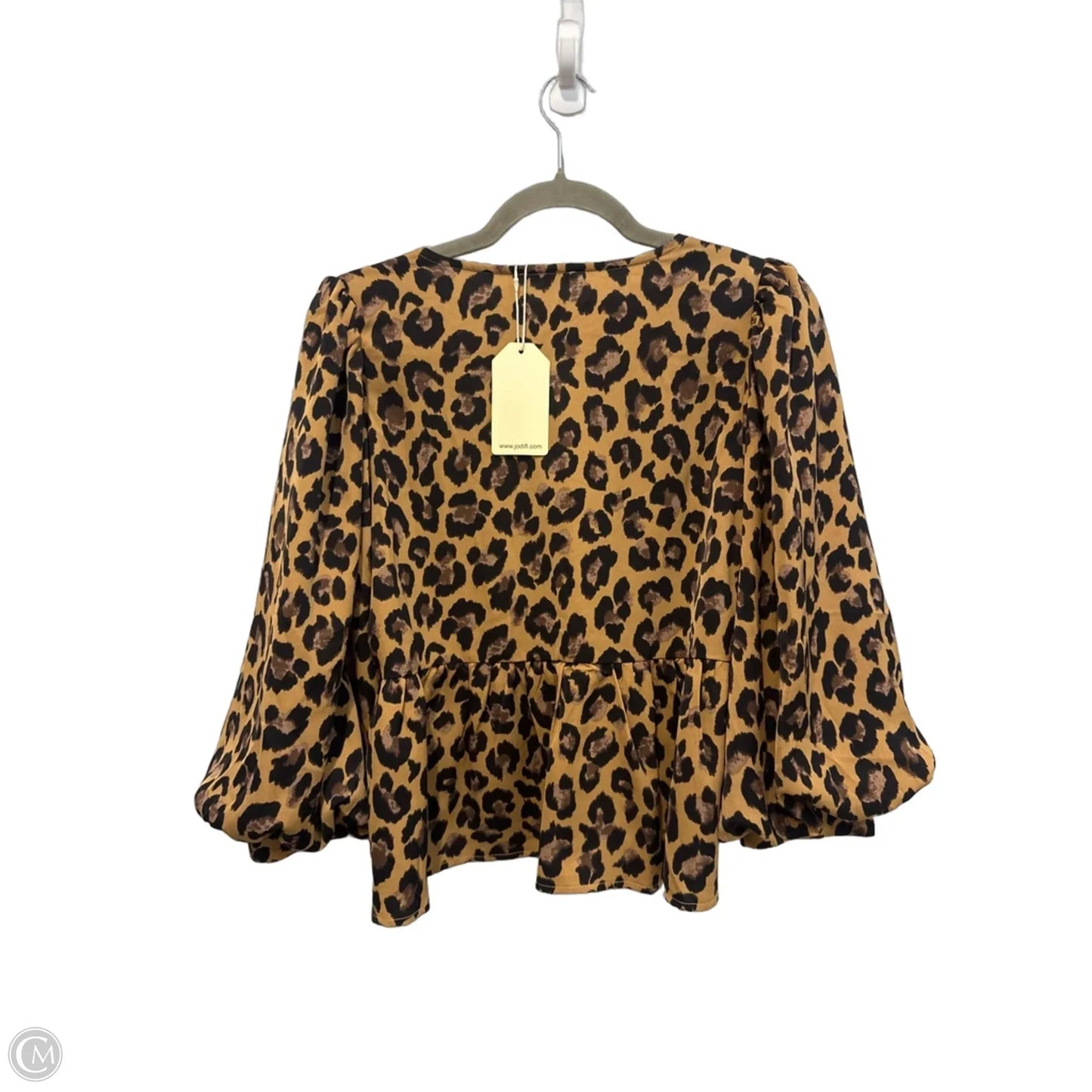 Top Short Sleeve By Jodifl In Animal Print, Size: S