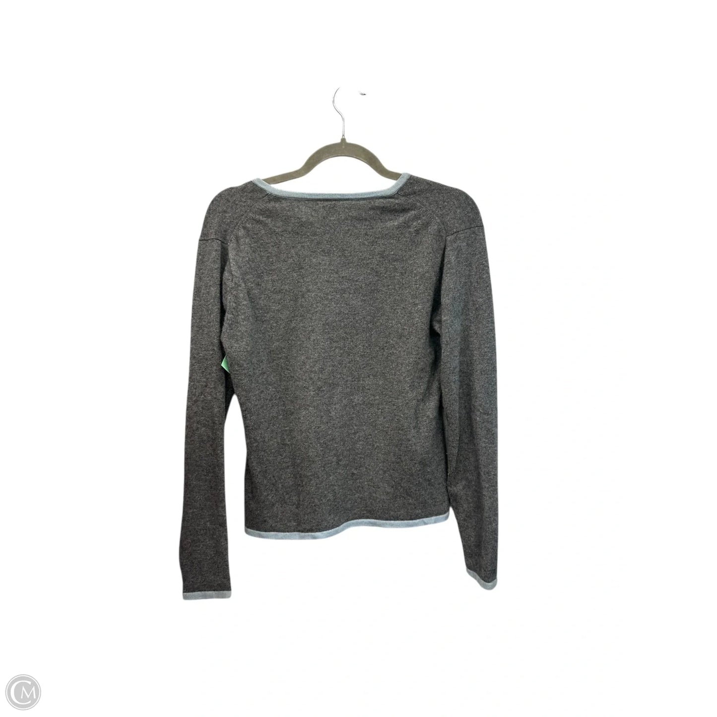 Sweater Cardigan Cashmere By Clothes Mentor In Grey, Size: S