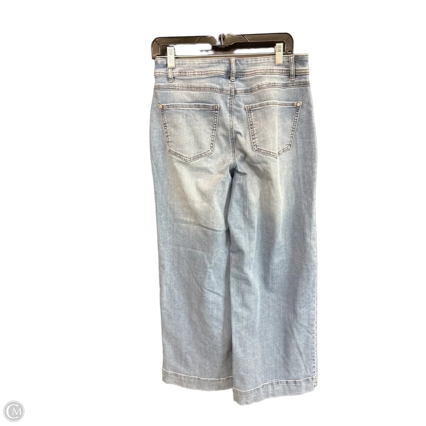 Jeans Wide Leg By Cato In Blue Denim, Size: 6
