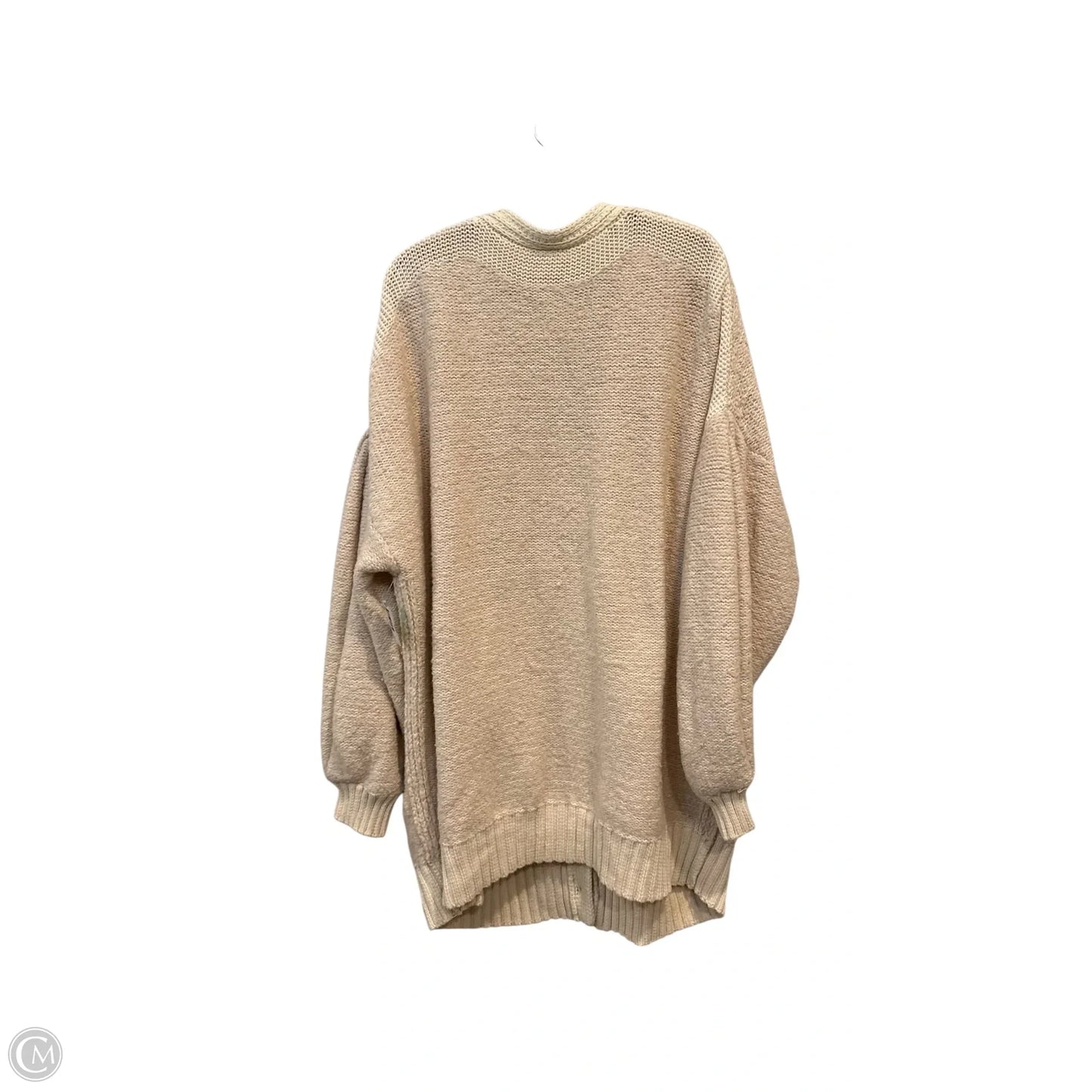 Sweater Cardigan By Free People In Cream, Size: Xl