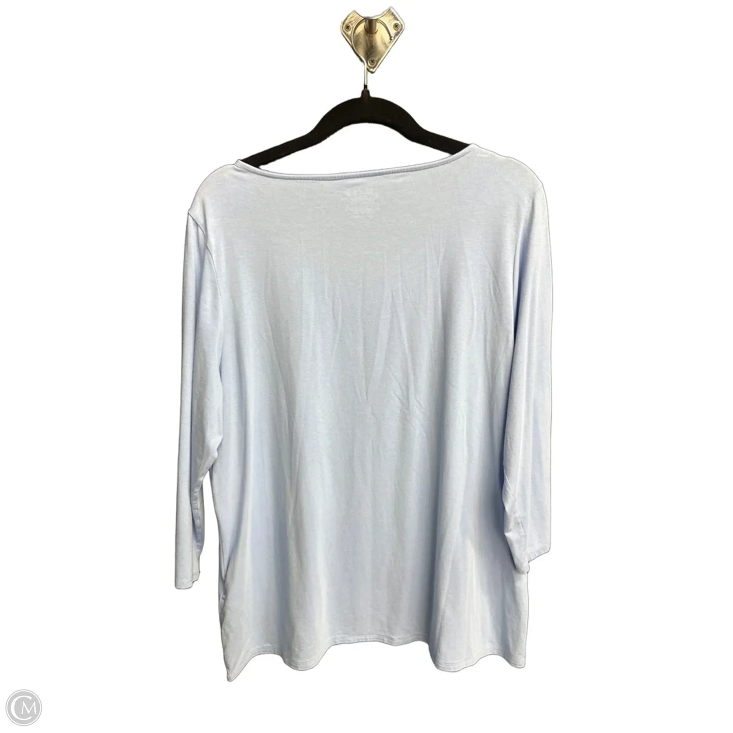 Top Long Sleeve By Chicos In Blue, Size: Xl