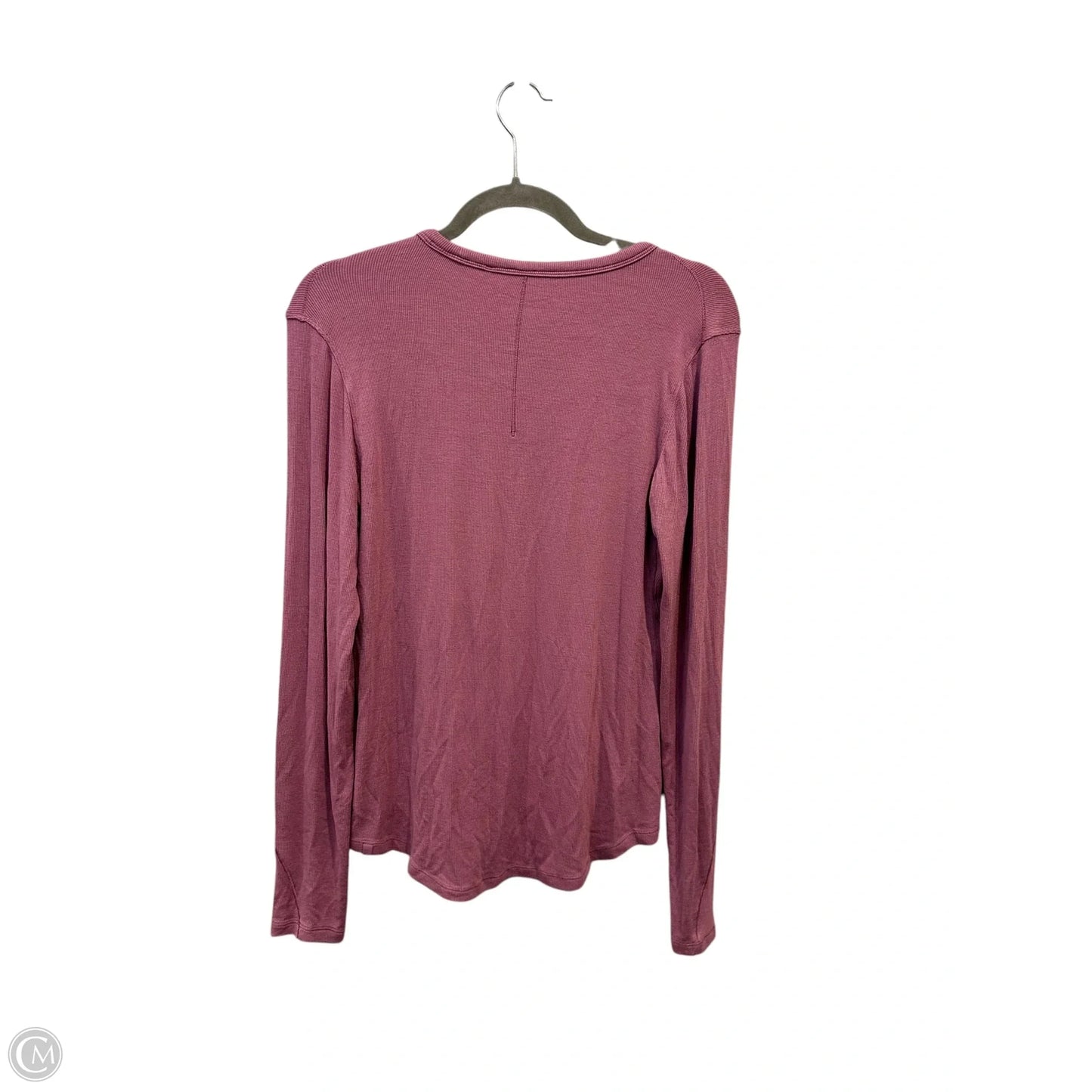 Athletic Top Long Sleeve Crewneck By Lululemon In Purple, Size: S