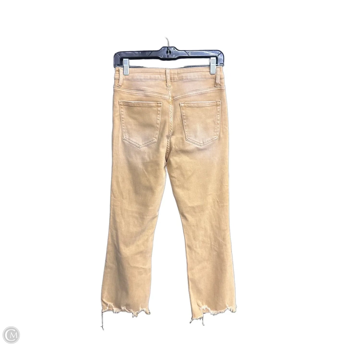 Jeans Straight By Vervet In Yellow, Size: 4