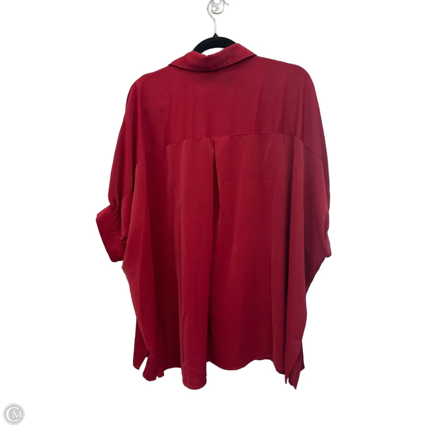 Top Short Sleeve By Entro In Maroon, Size: S