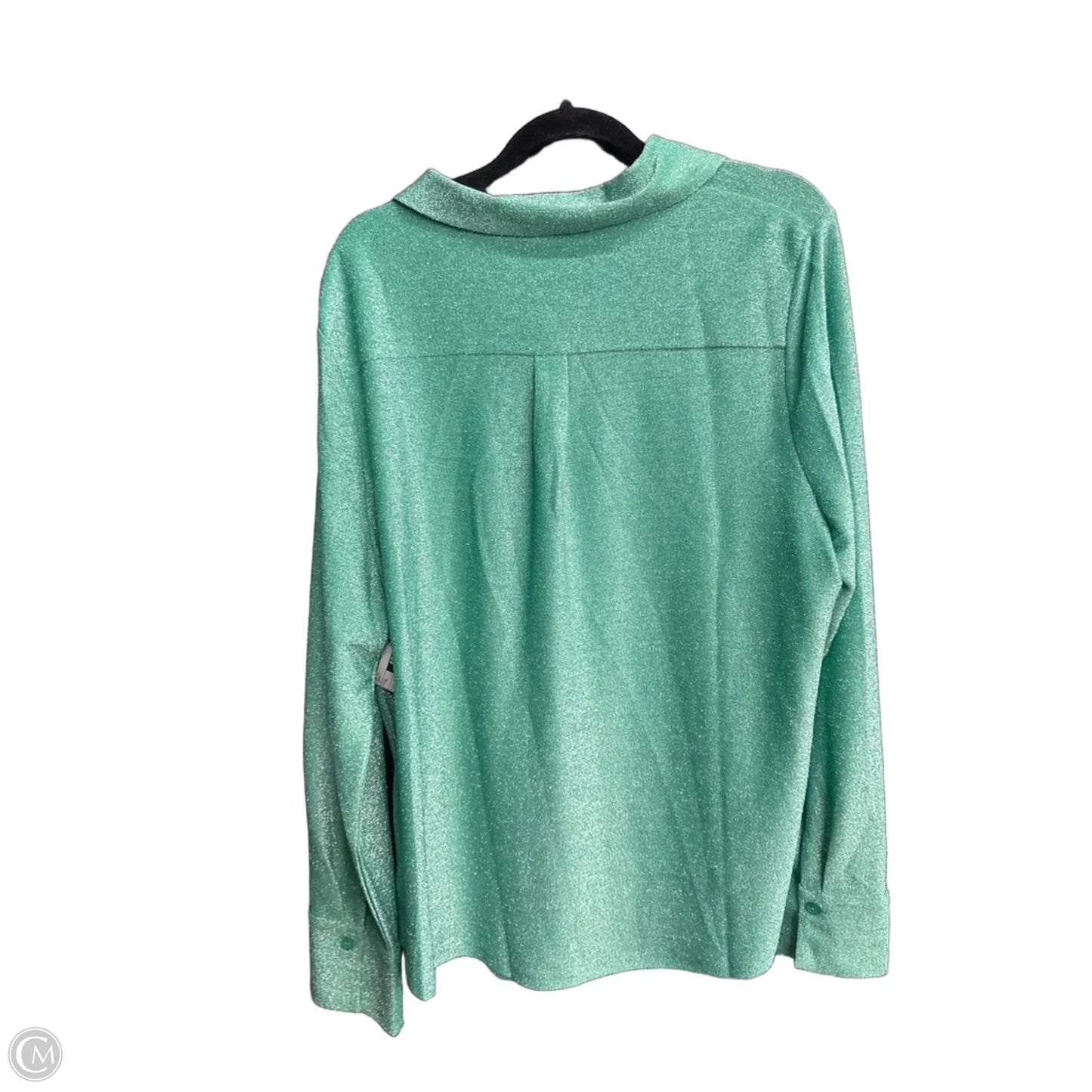 Top Long Sleeve By Clothes Mentor In Green, Size: Xl
