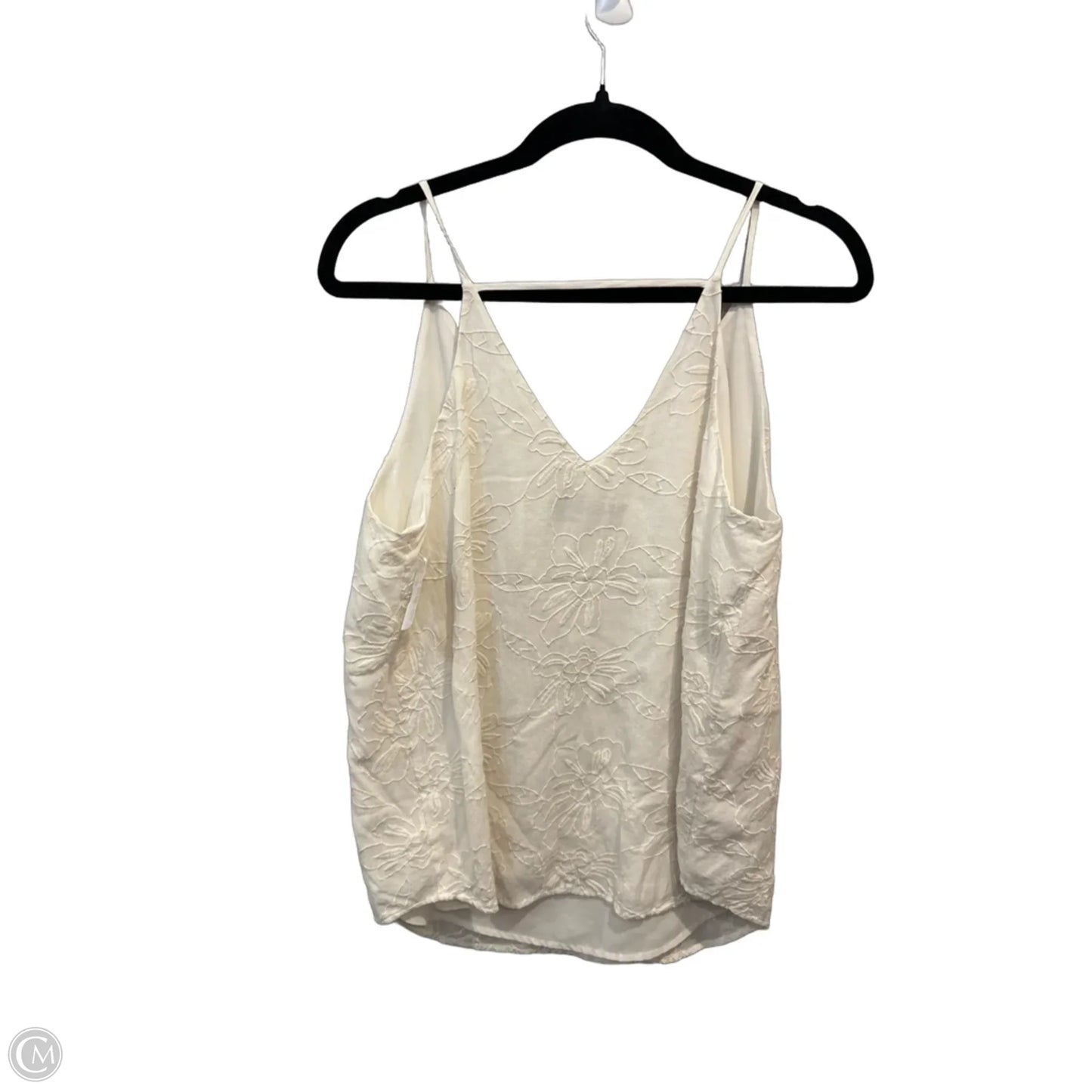 Top Sleeveless By Loft In Cream, Size: M