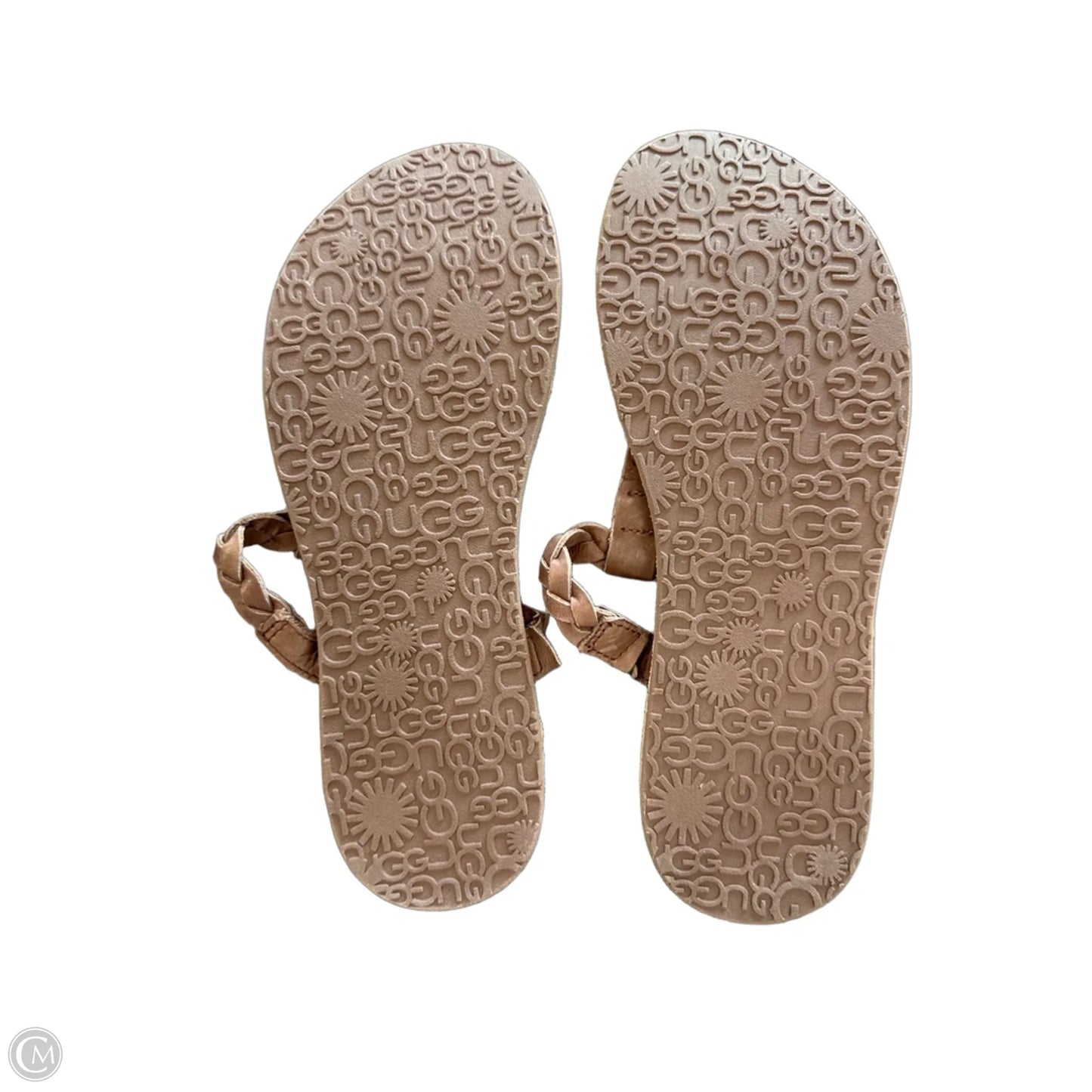 Sandals Designer By Ugg In Brown, Size: 8