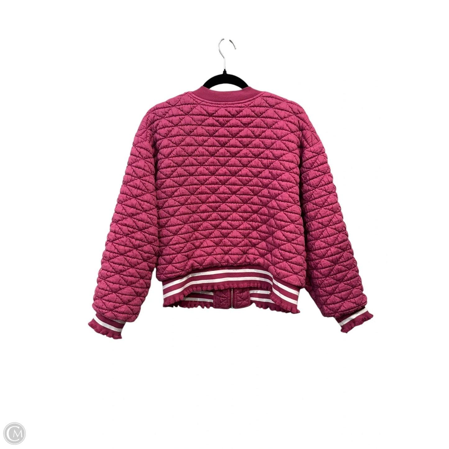 Jacket Puffer & Quilted By Voy In Pink, Size: M