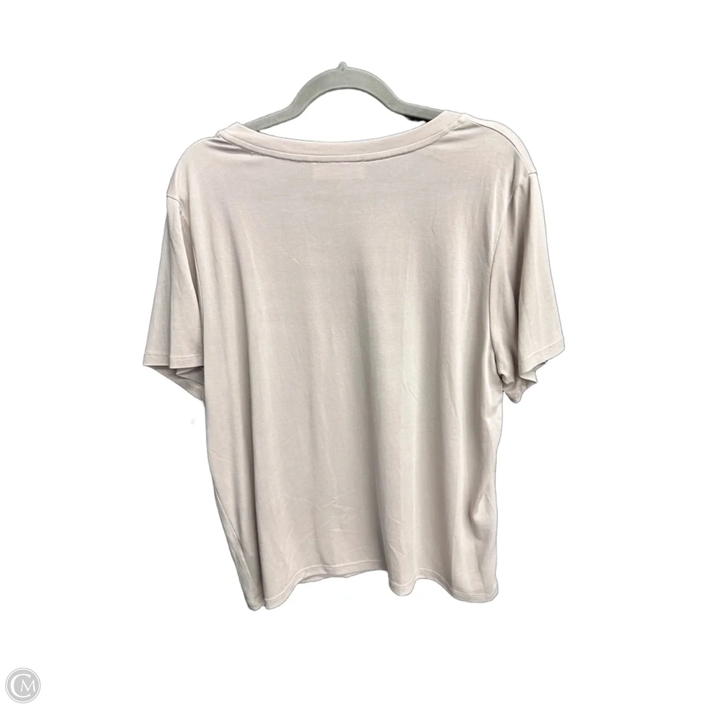 Top Short Sleeve By Double Zero In Cream, Size: M