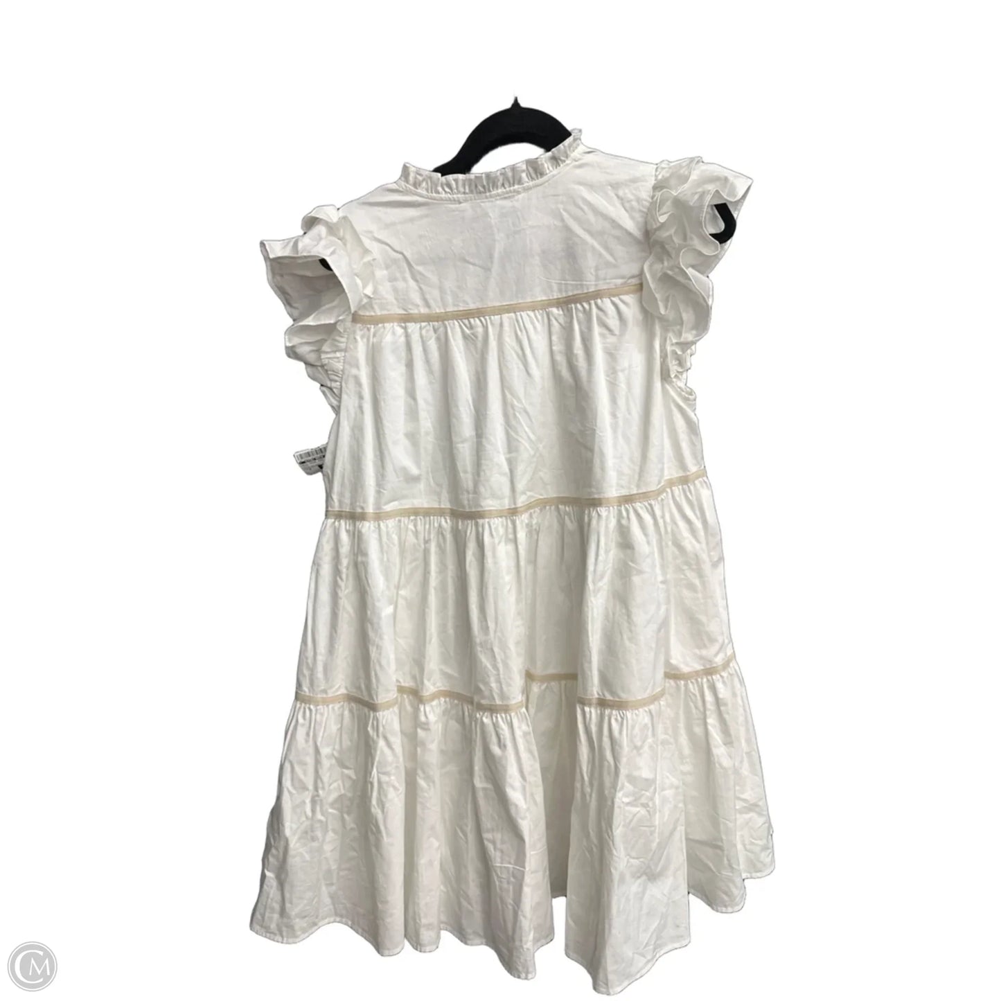 Dress Casual Midi By Clothes Mentor In White, Size: M