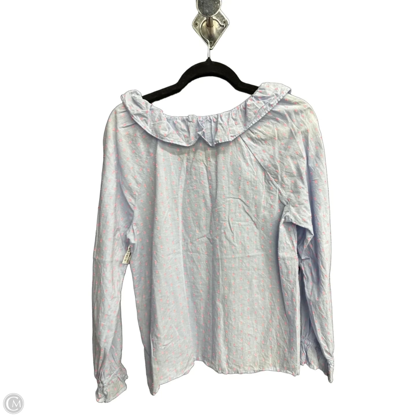 Top Long Sleeve By J. Crew In Blue, Size: M