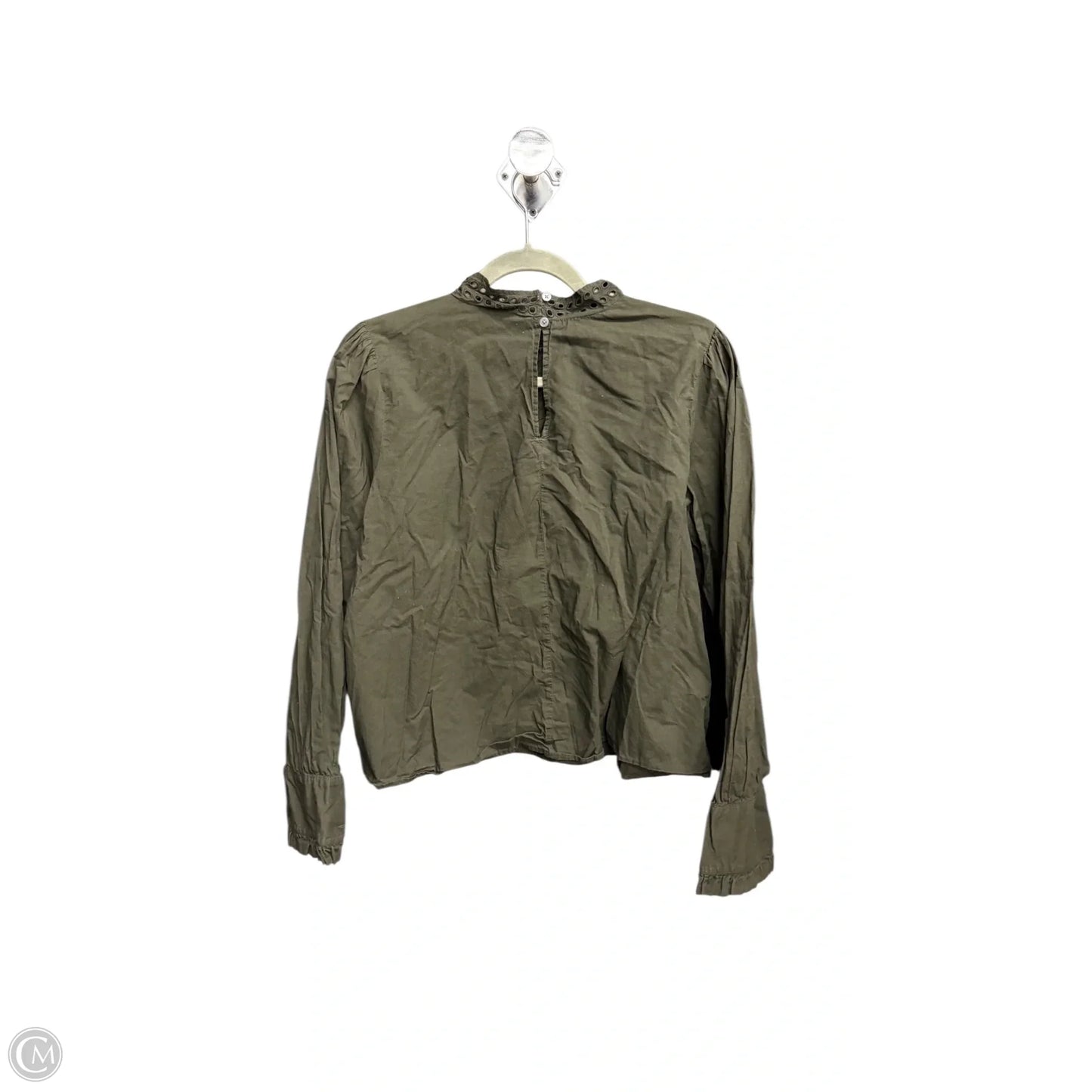 Top Long Sleeve By Loft In Green, Size: M
