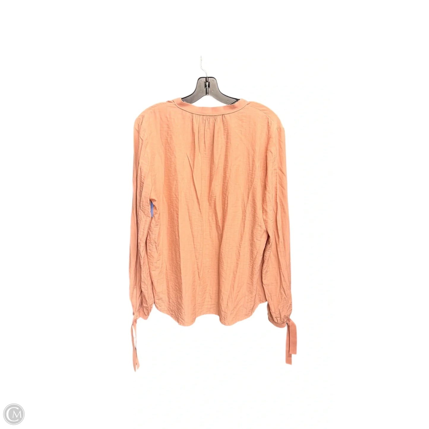 Blouse Long Sleeve By Current Air In Pink, Size: M