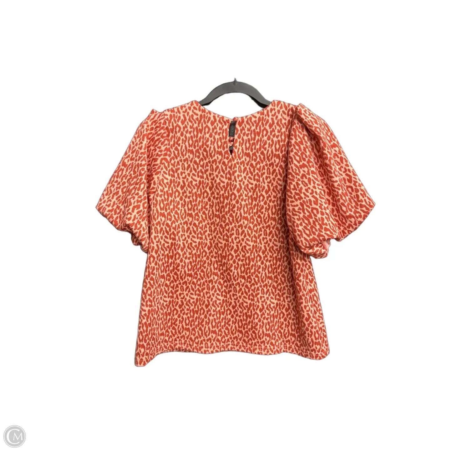 Blouse Short Sleeve By Thml In Animal Print, Size: Xs