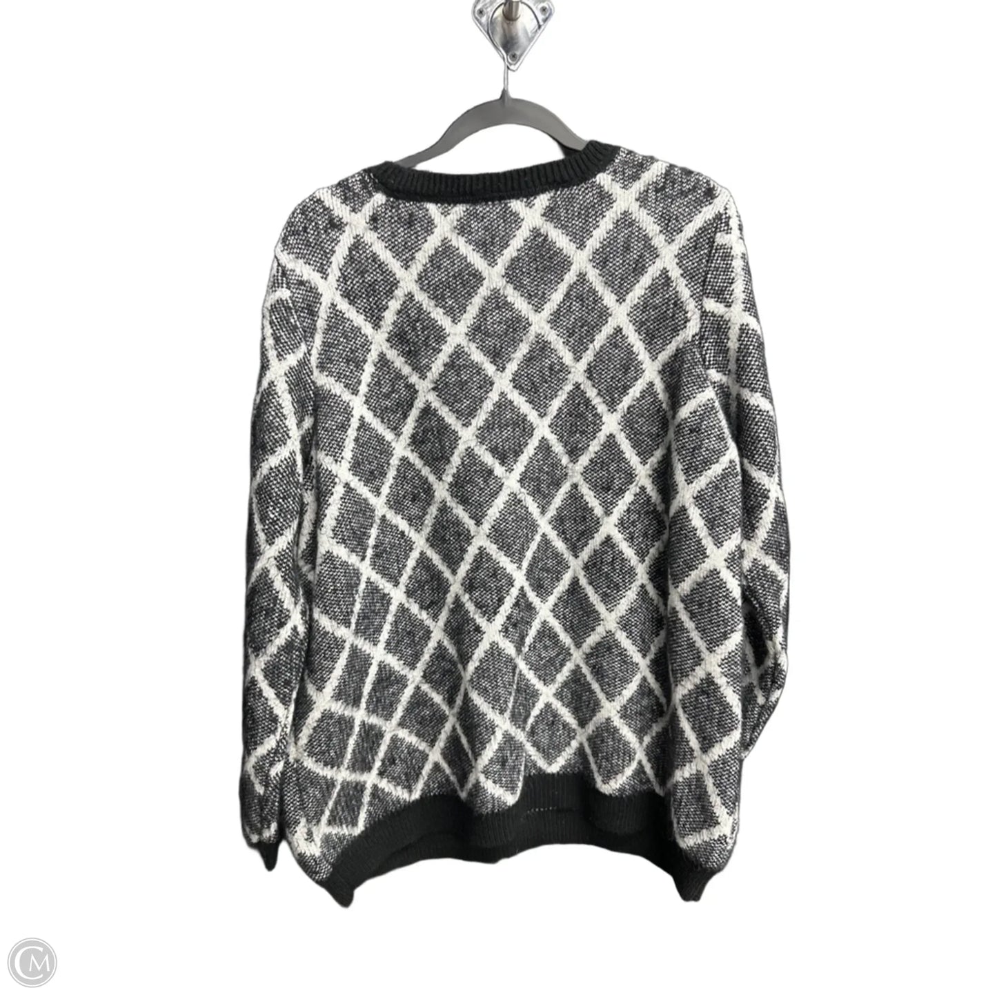 Sweater By Lane Bryant In Black & White, Size: 3x