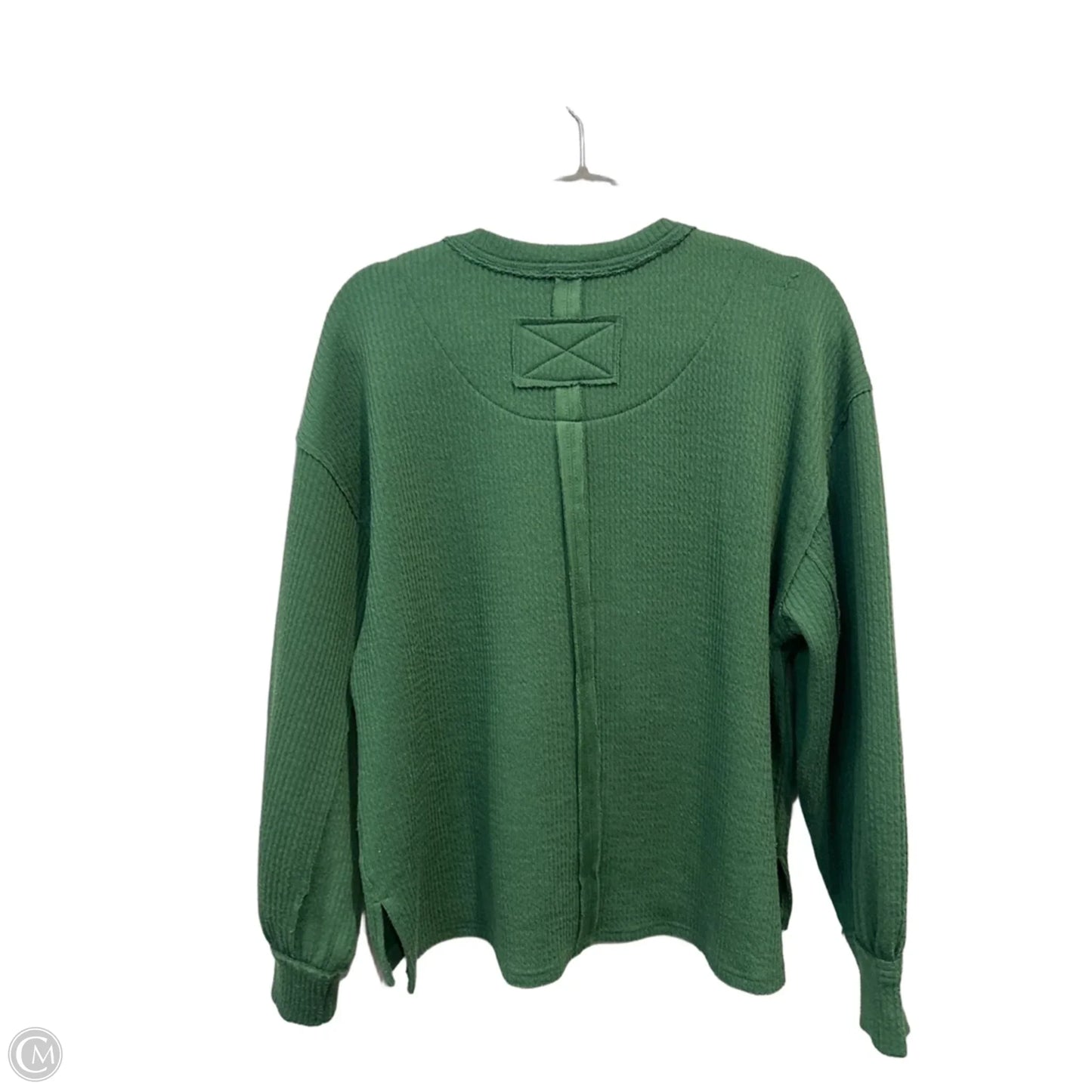 Sweatshirt Crewneck By Blu Pepper In Green, Size: S