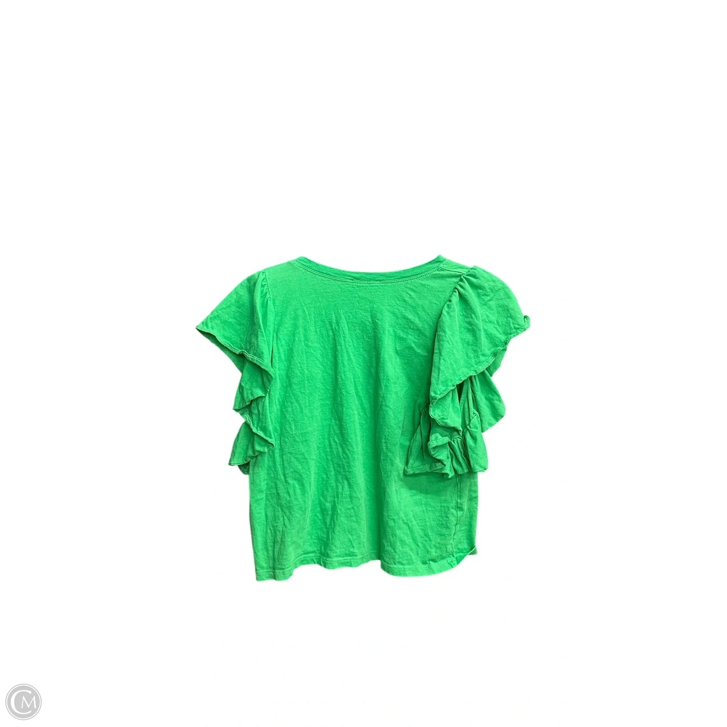 Top Sleeveless By Zara In Green, Size: M
