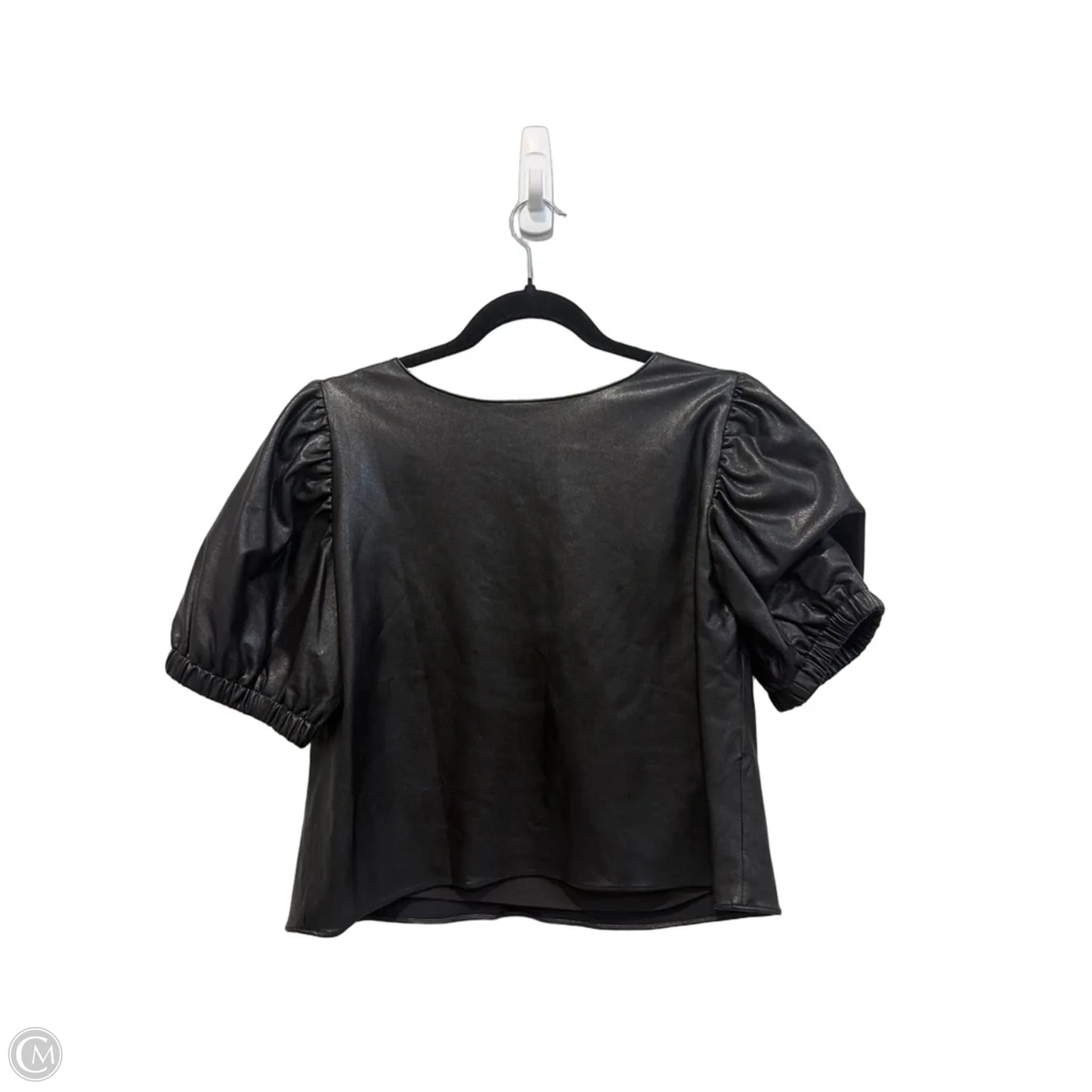 Blouse Short Sleeve By Amanda Uprichard In Black, Size: S