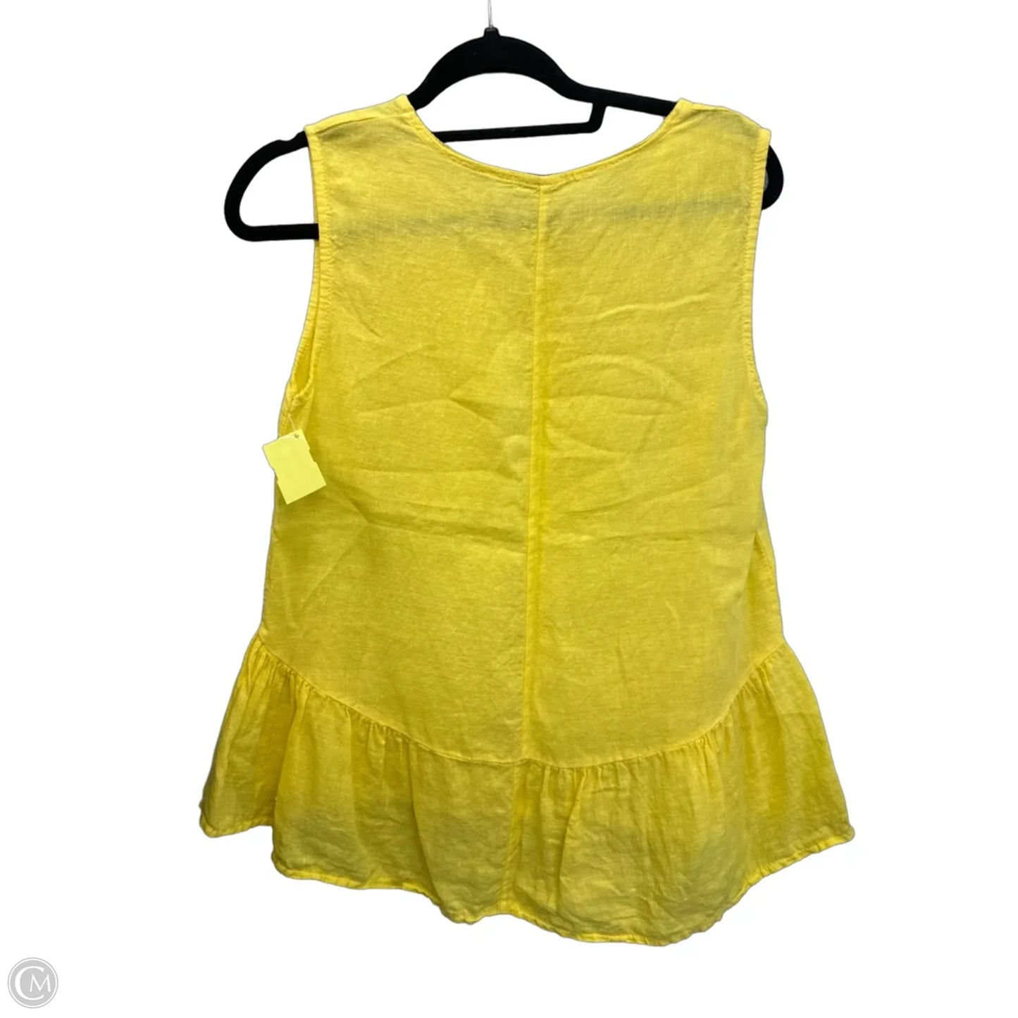 Top Sleeveless By Clothes Mentor In Yellow, Size: S