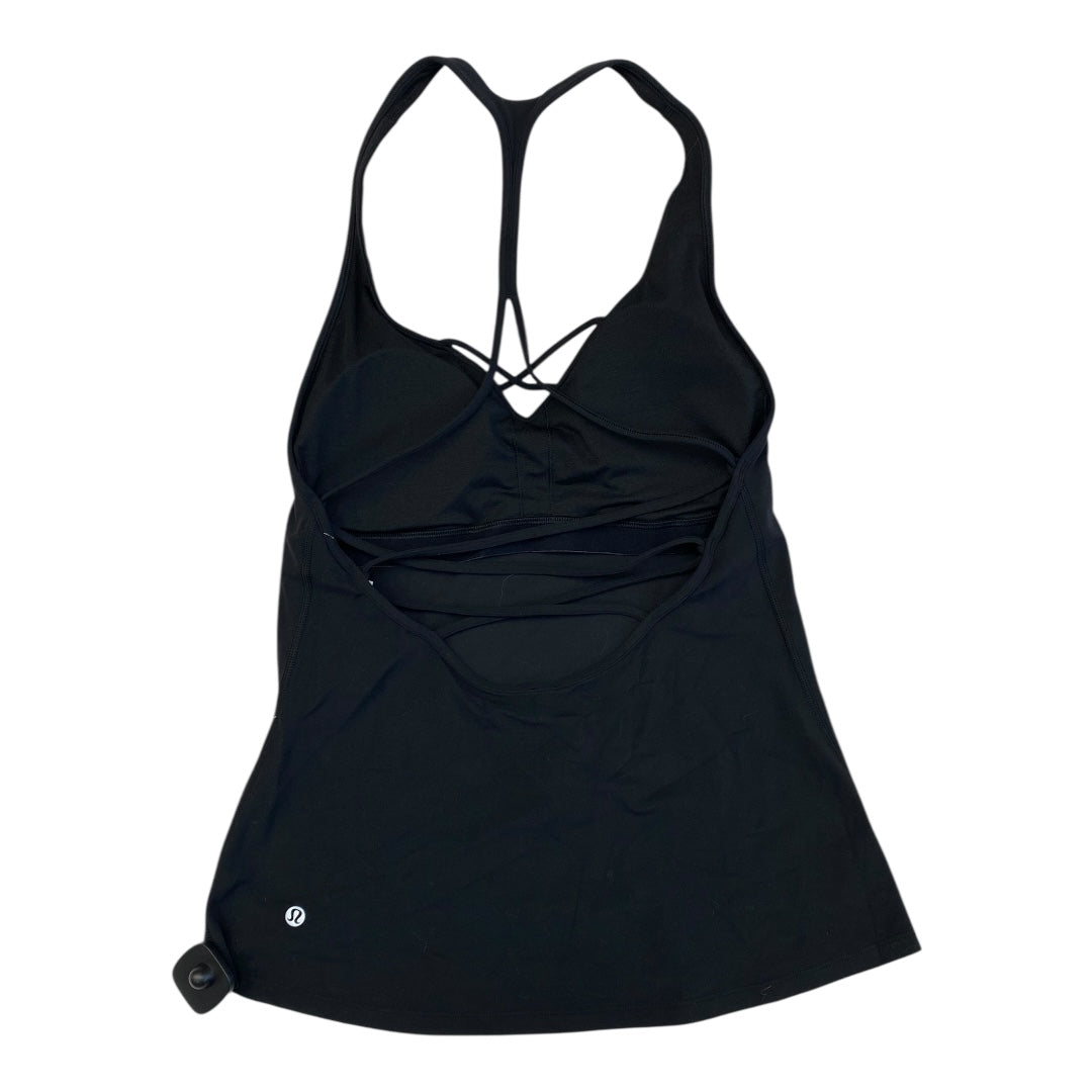 Athletic Tank Top By Lululemon In Black, Size:10