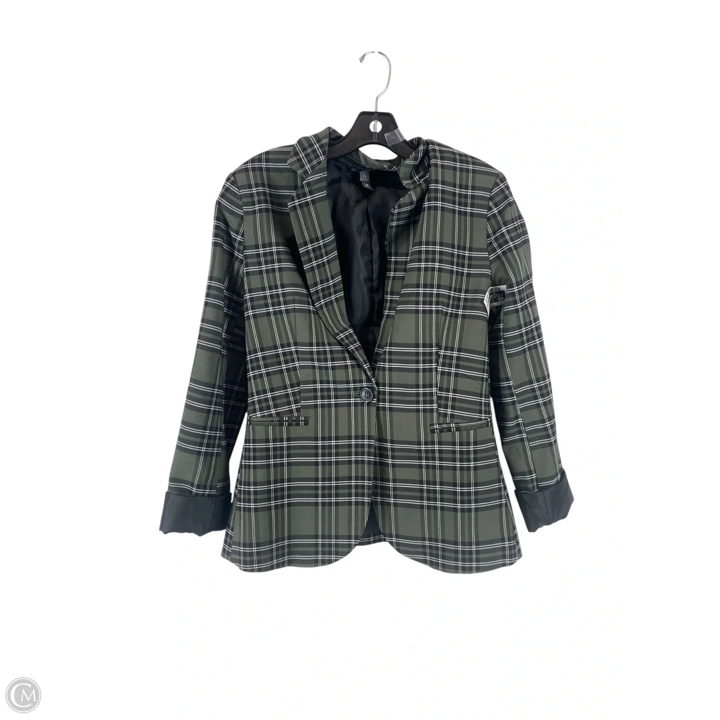 Blazer By Alya In Plaid Pattern, Size: M