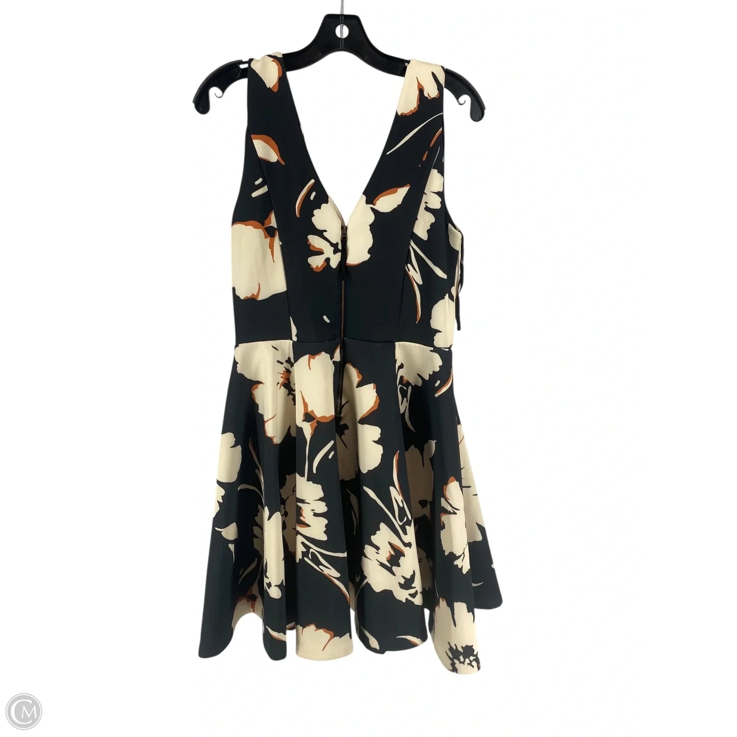 Dress Party Midi By Maeve In Black & Cream, Size: 12