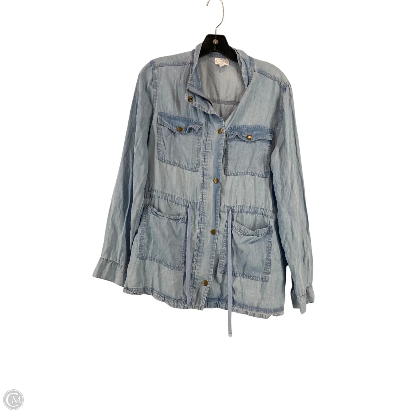 Top Long Sleeve By Mudpie In Blue, Size: M