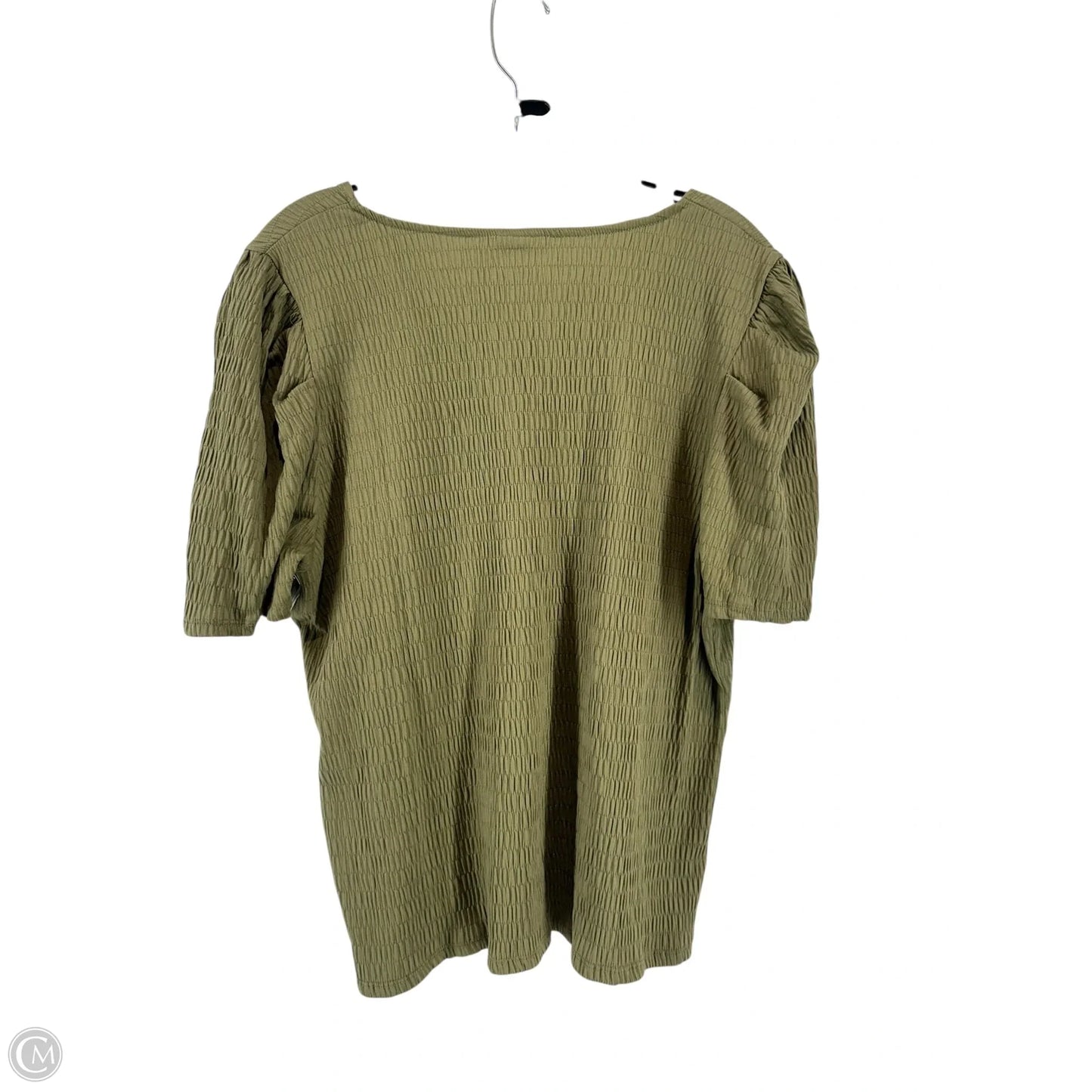 Top Short Sleeve By A New Day In Green, Size: Xl