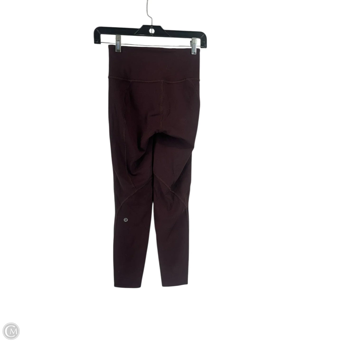 Athletic Leggings By Lululemon In Maroon, Size: 4