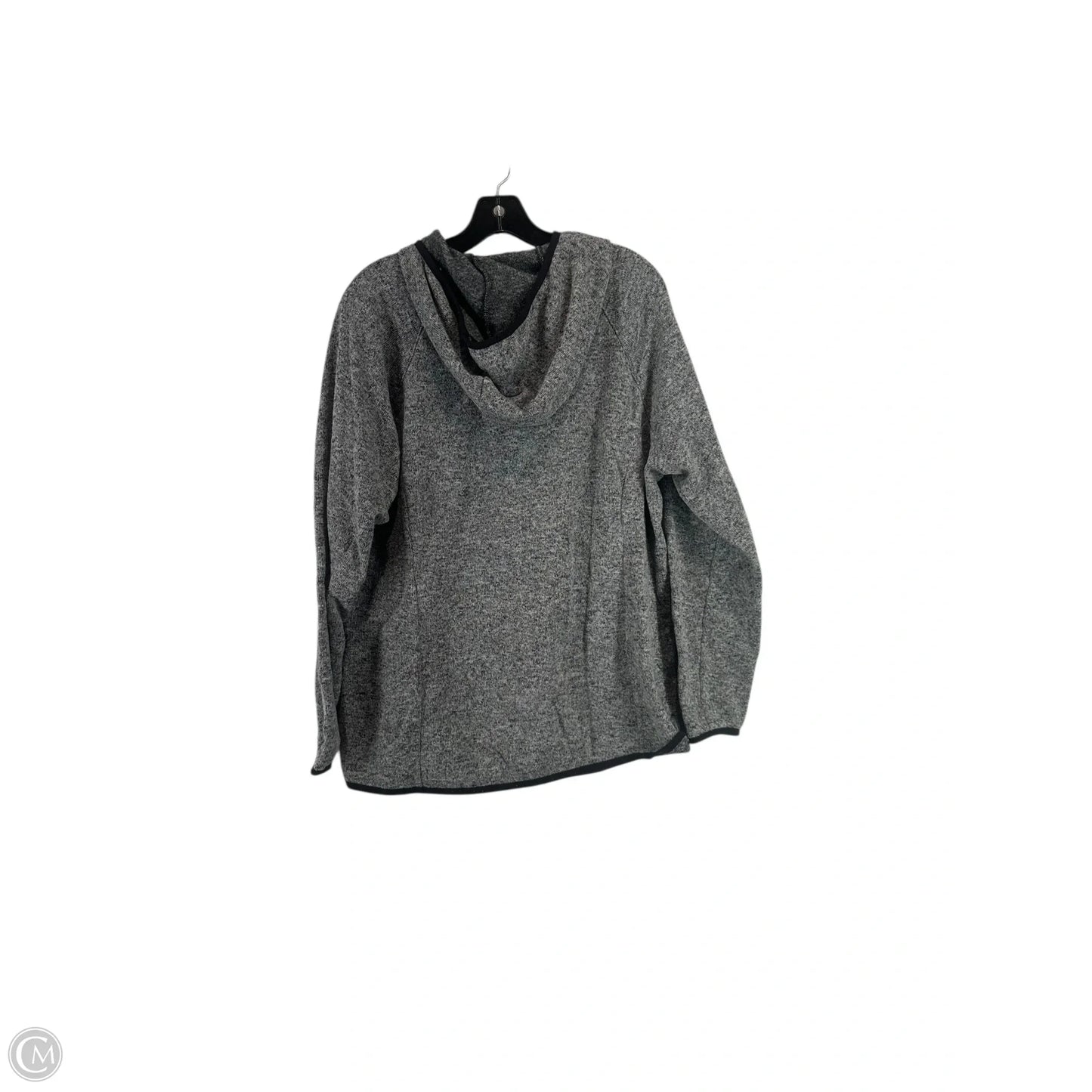 Sweatshirt Hoodie By Tek Gear In Grey, Size: 1x