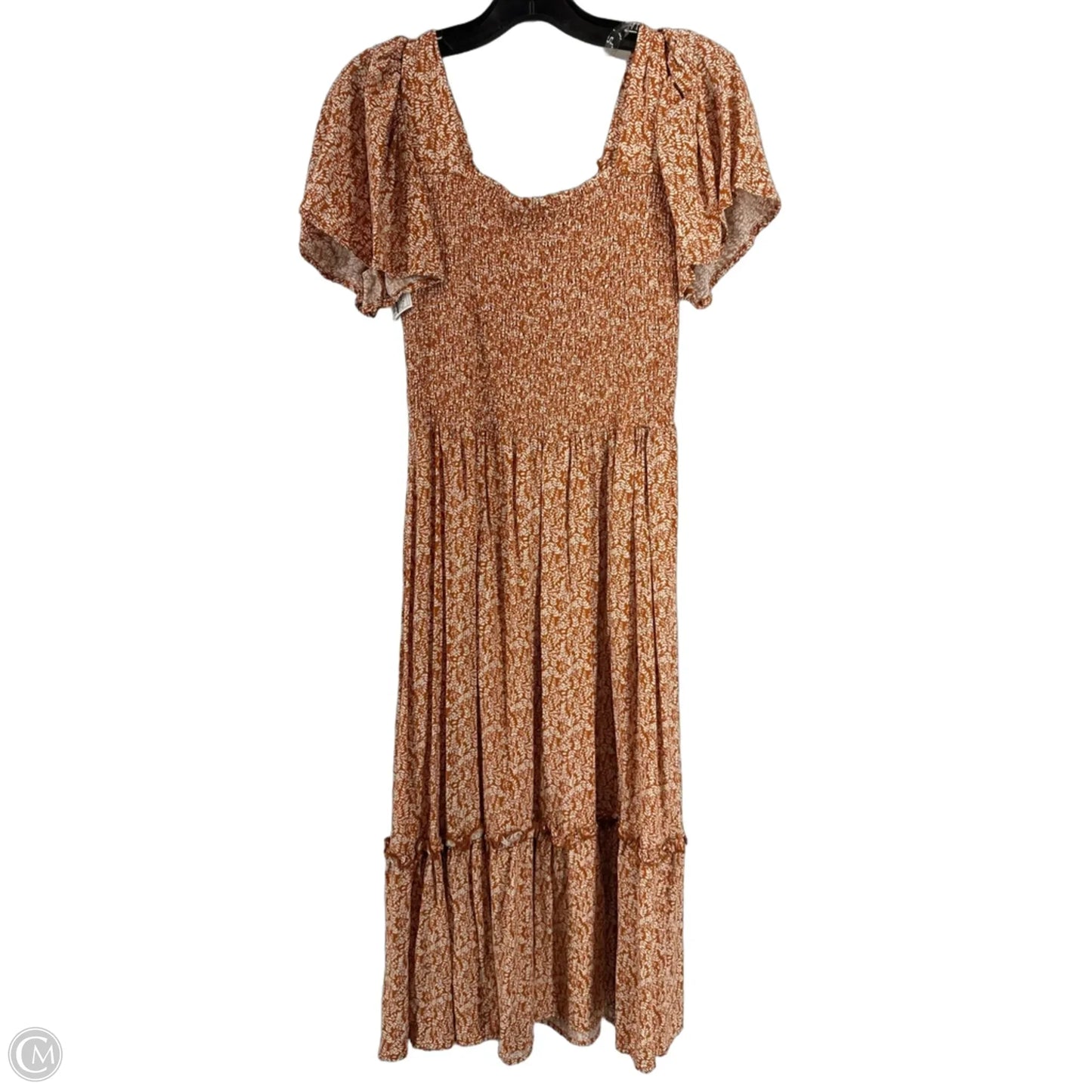 Dress Casual Midi By Clothes Mentor In Orange, Size: M