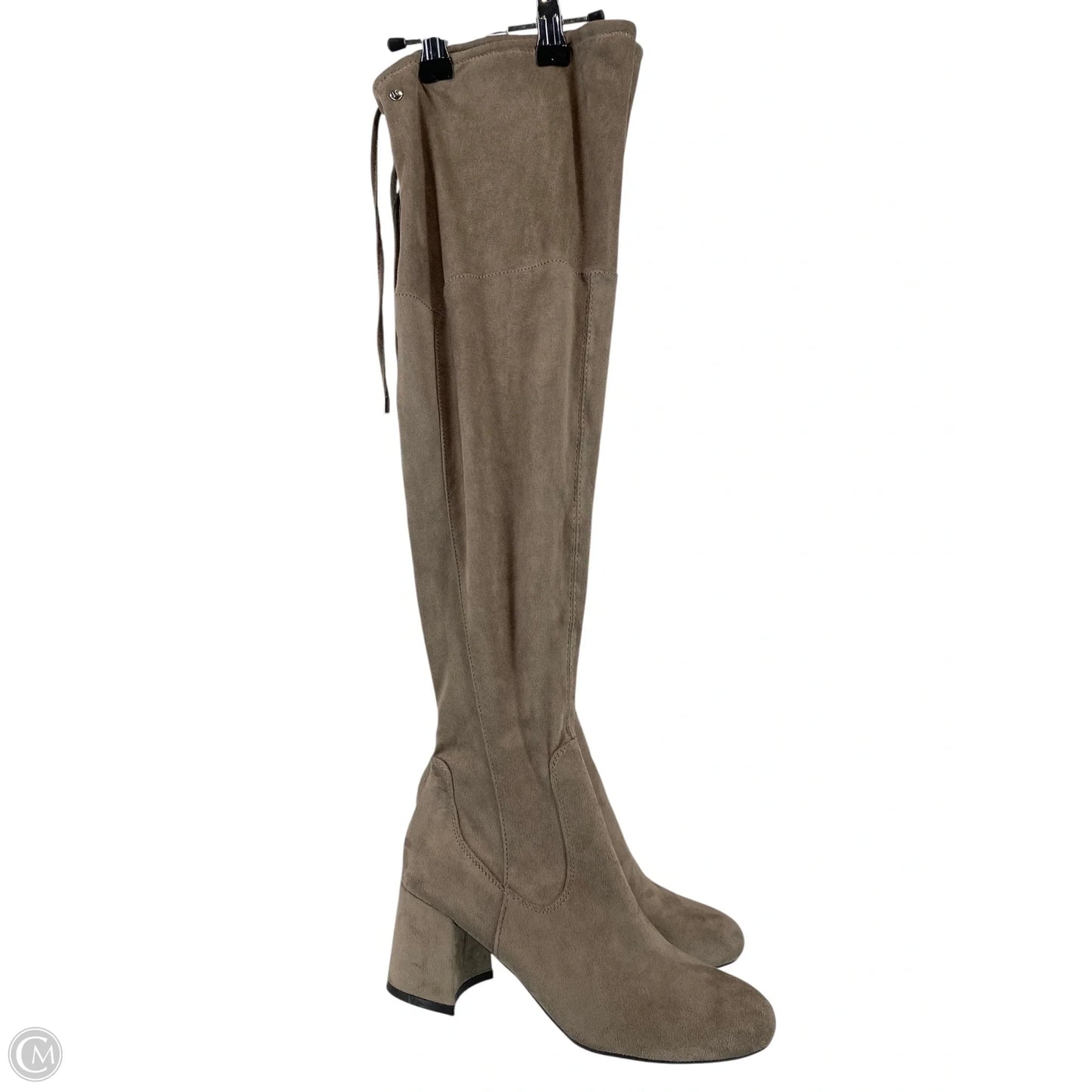 Boots Knee Heels By Liz Claiborne In Grey, Size: 7