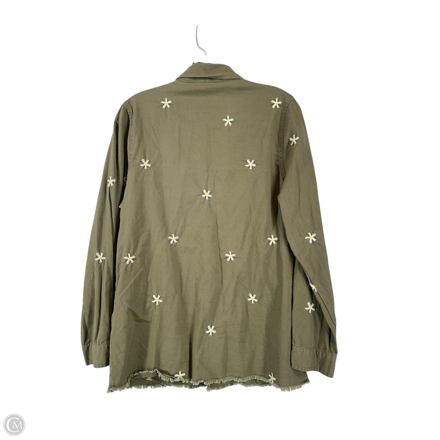 Top Long Sleeve By Versona In Green, Size: S