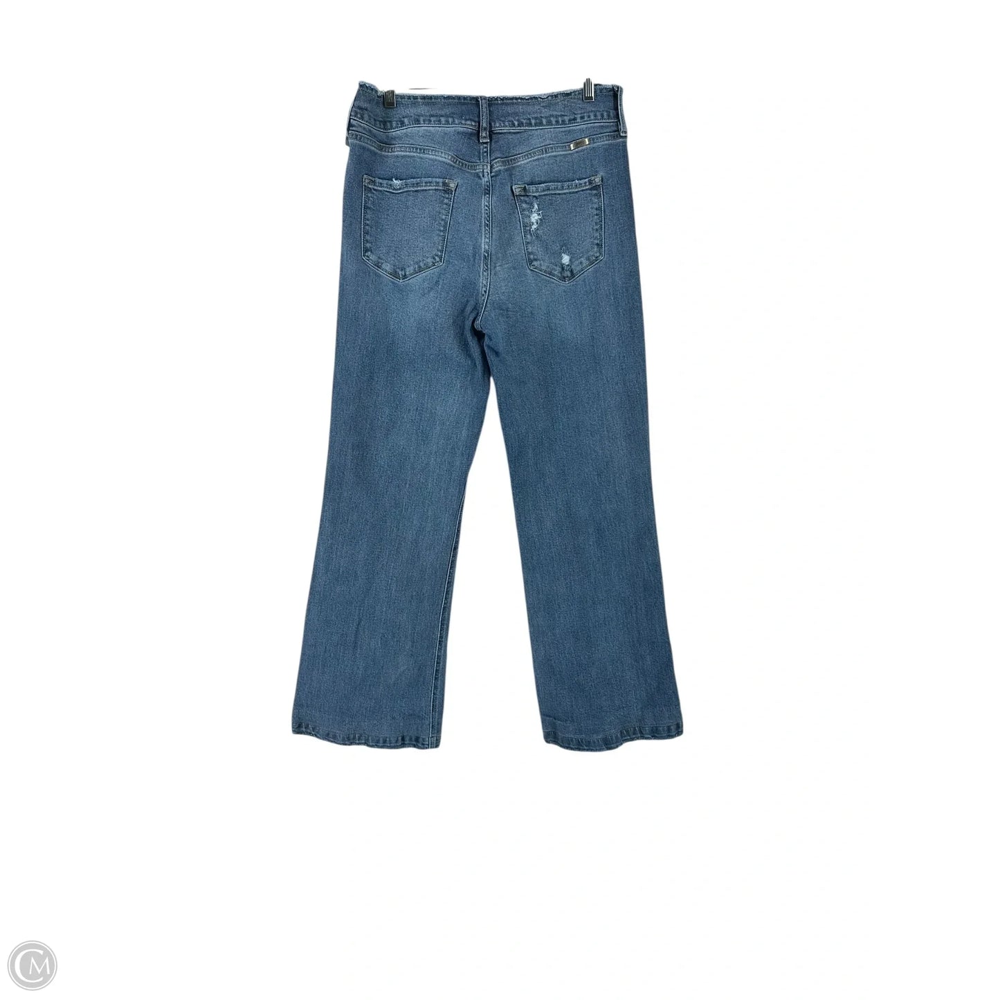 Jeans Wide Leg By Kancan In Blue Denim, Size: L