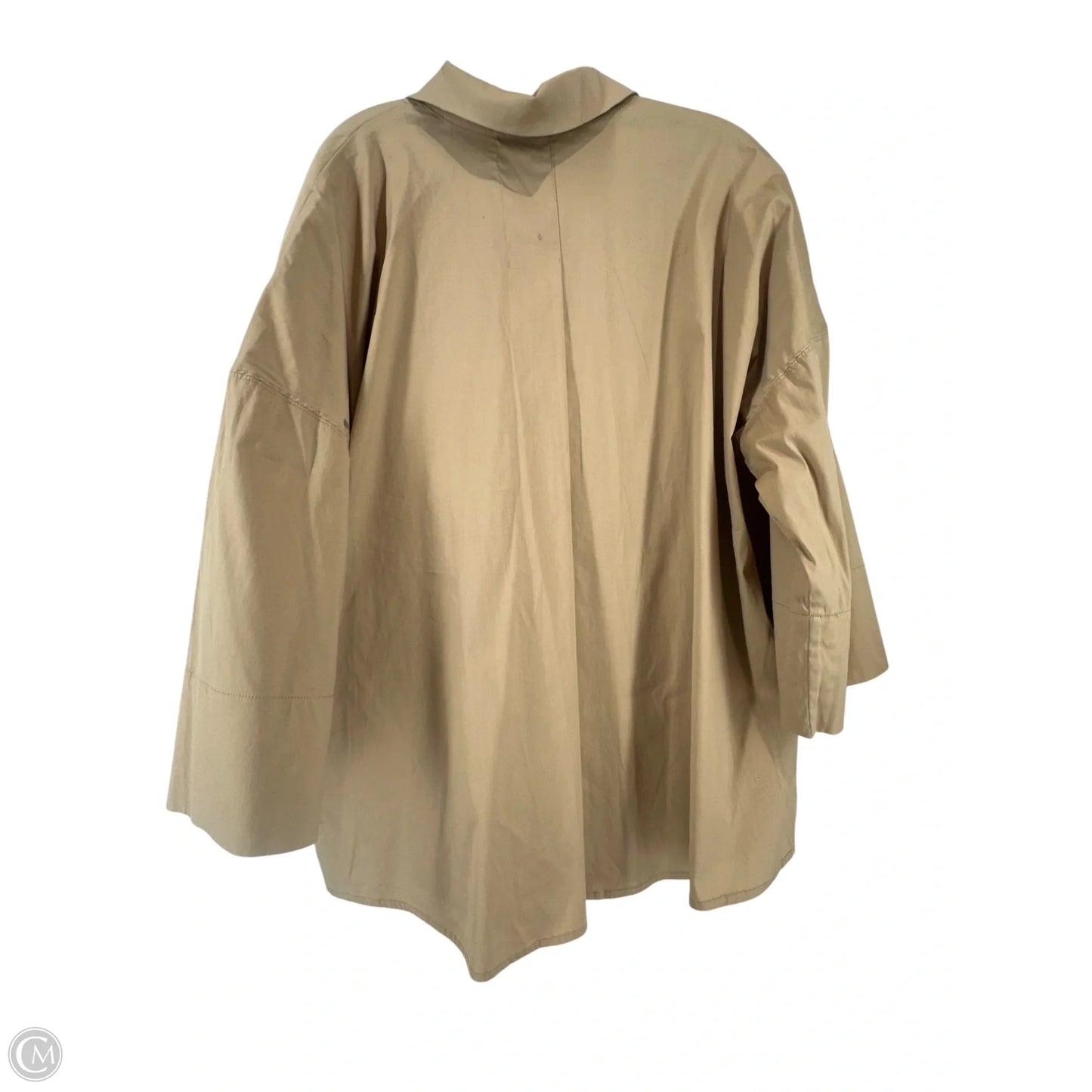 Top 3/4 Sleeve By Chicos In Tan, Size: Xl