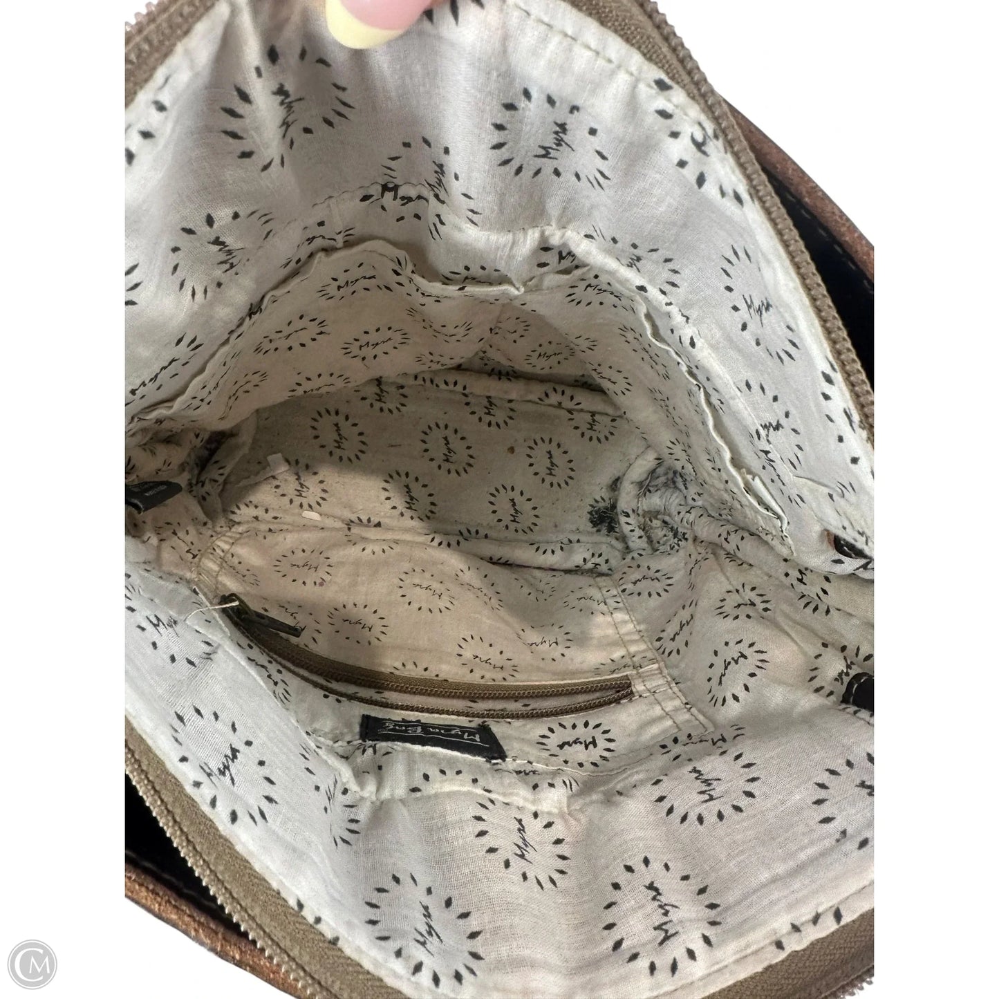 Crossbody Leather By Myra, Size: Medium