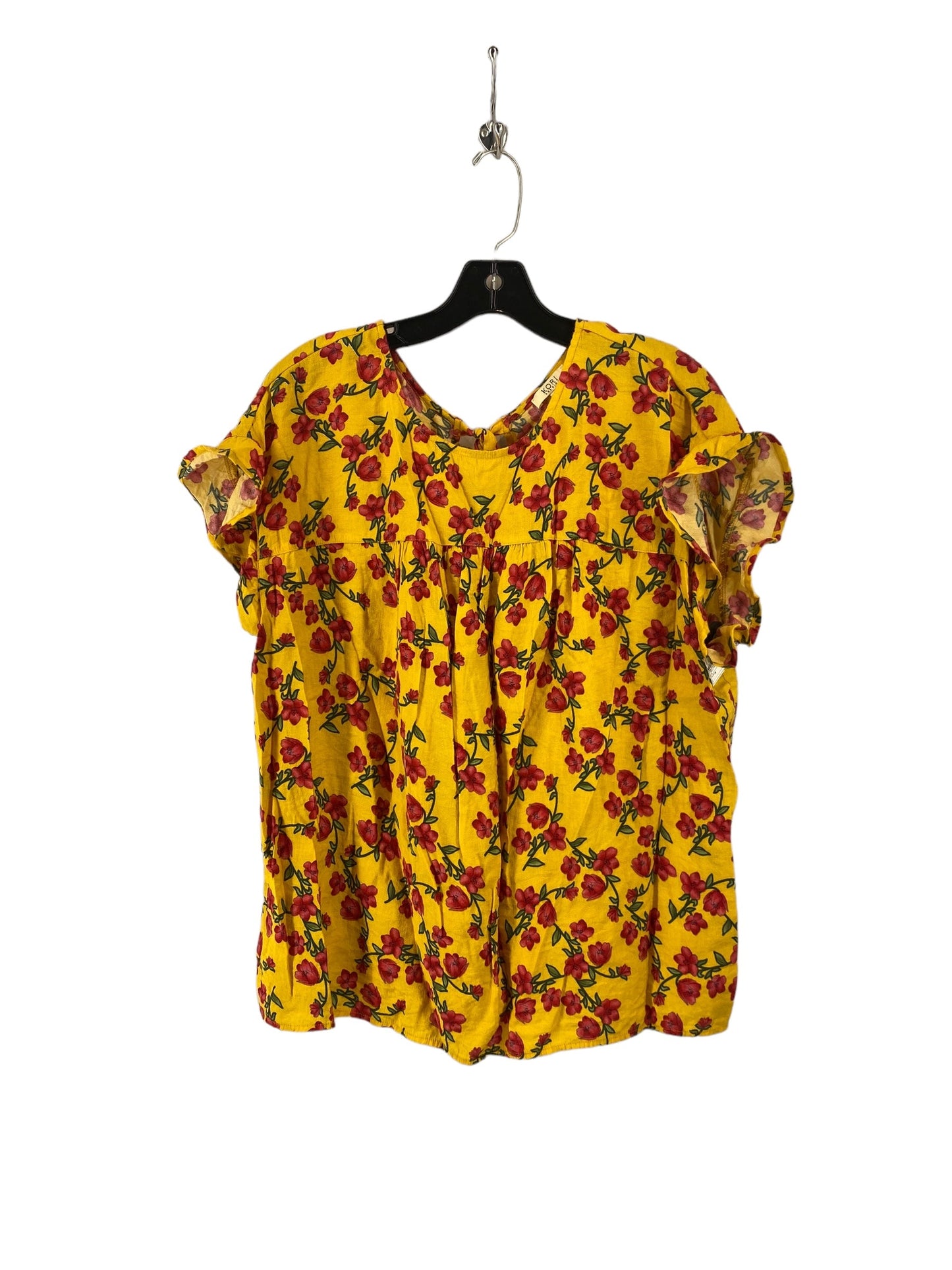 Blouse Short Sleeve By Kori America Size: M