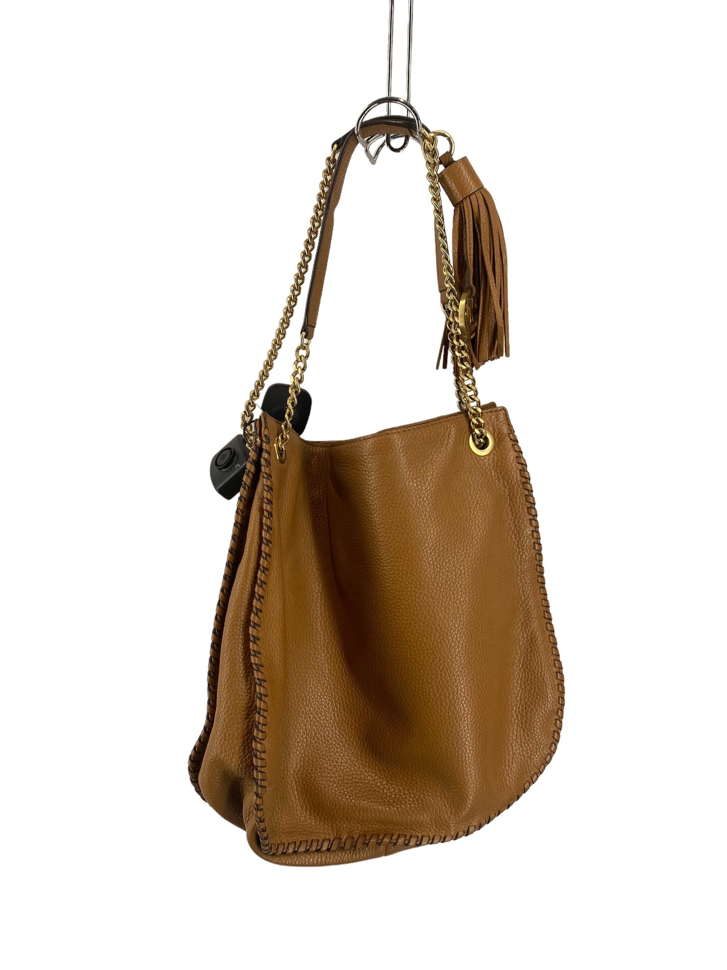 Handbag Leather By Michael Kors Size: Medium