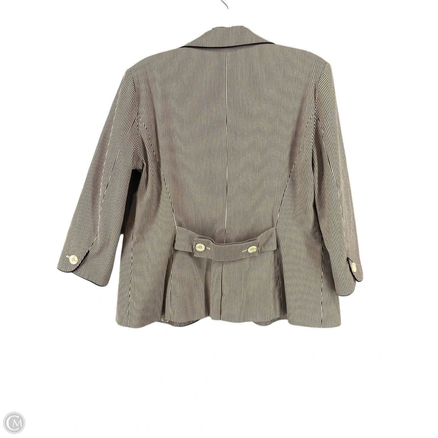 Blazer By Dressbarn In Striped Pattern, Size: S