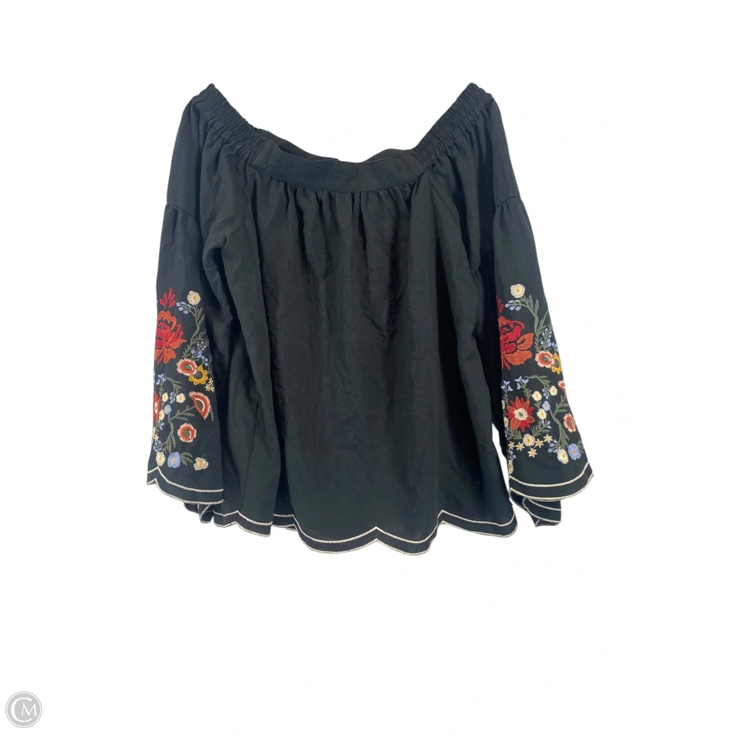 Top 3/4 Sleeve By Umgee In Floral Print, Size: M