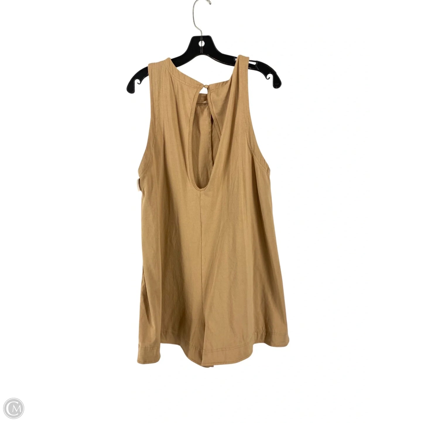 Romper By Cme In Tan, Size: L