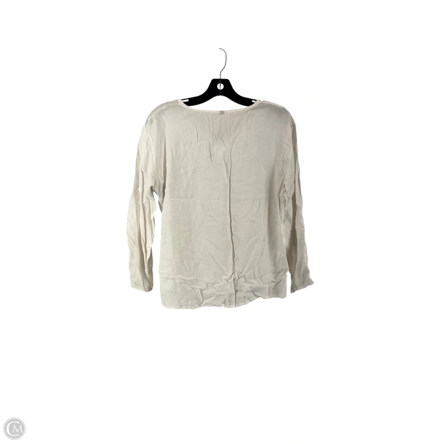 Top Long Sleeve By Cmc In White, Size: M