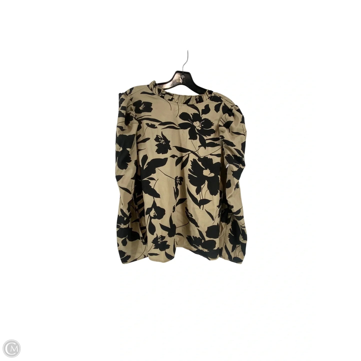 Top Long Sleeve By Shein In Floral Print, Size: S