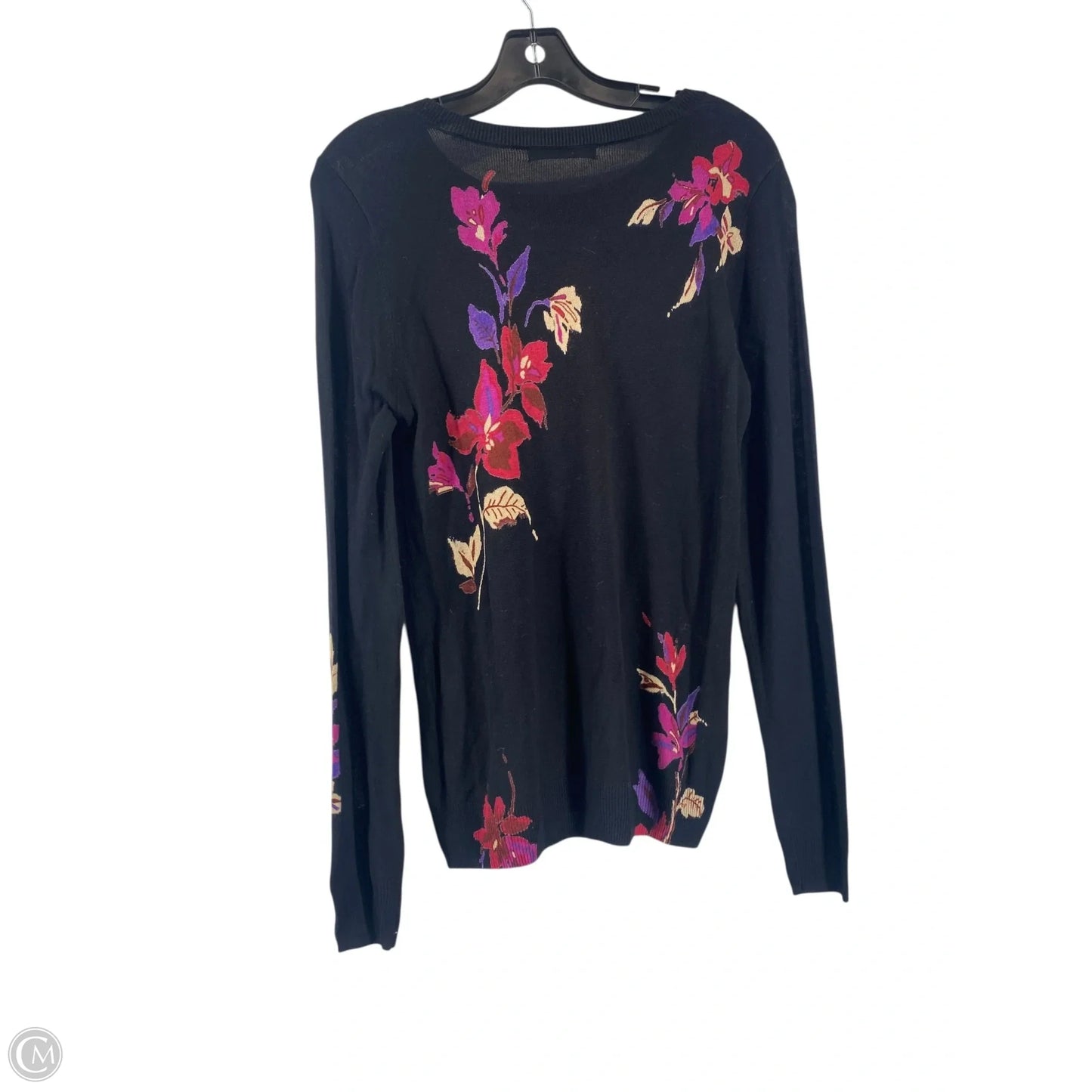 Top Long Sleeve By Daniel Rainn In Floral Print, Size: M