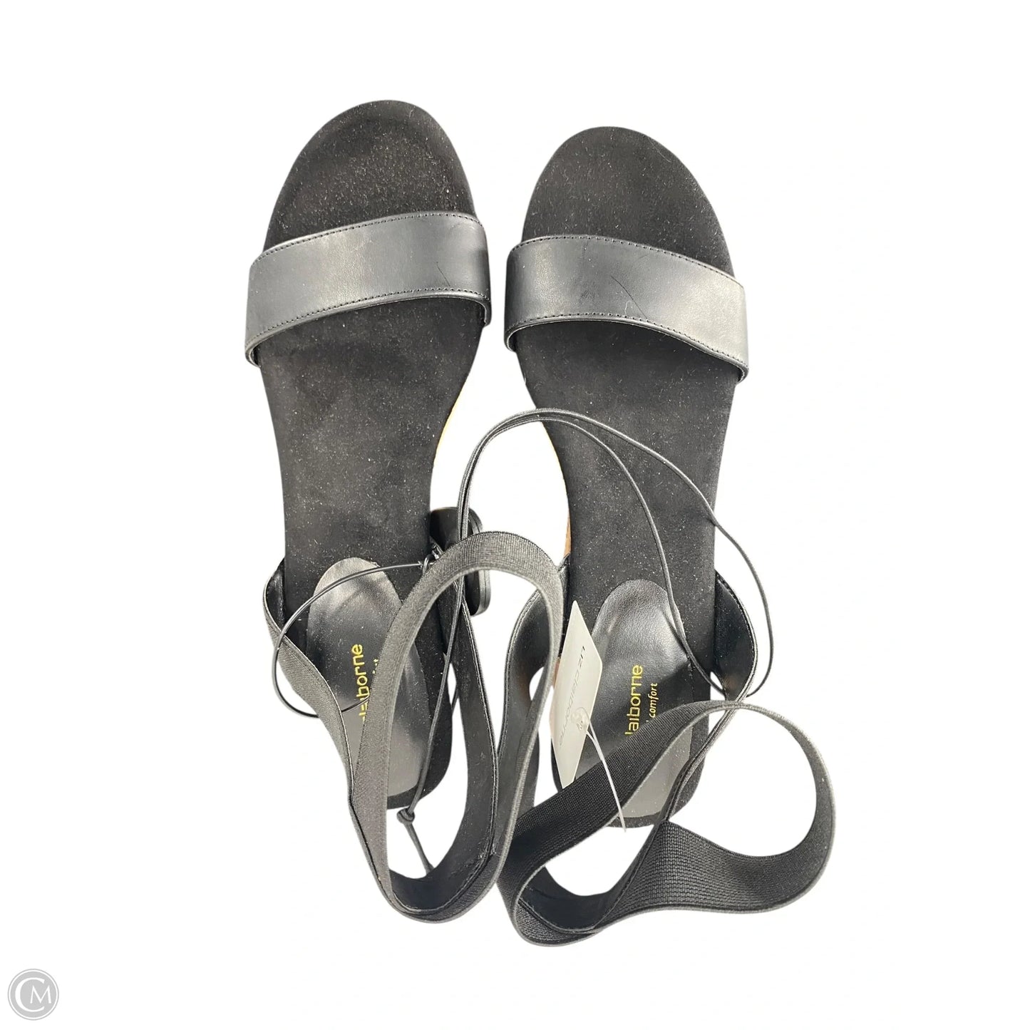 Sandals Heels Wedge By Liz Claiborne In Black, Size: 10