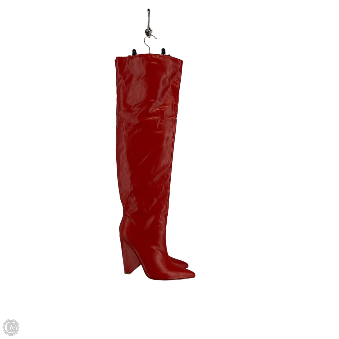 Boots Knee Heels By Cmc In Red, Size: 10